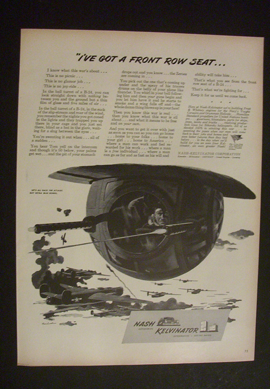 1944  Nash/Kelvinator with Soldier in an Airplane