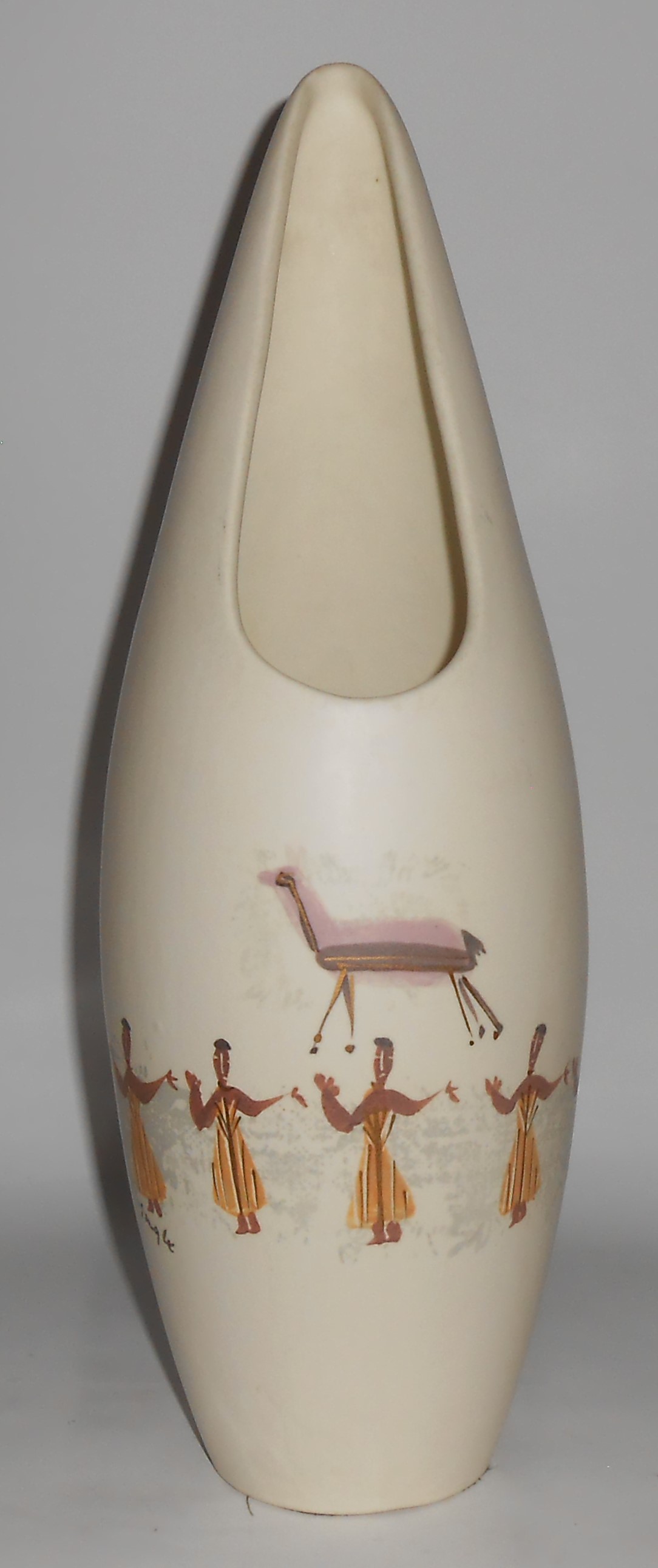Marc Bellaire Ceramics Pottery Kashmir 15in Ovoid Vase