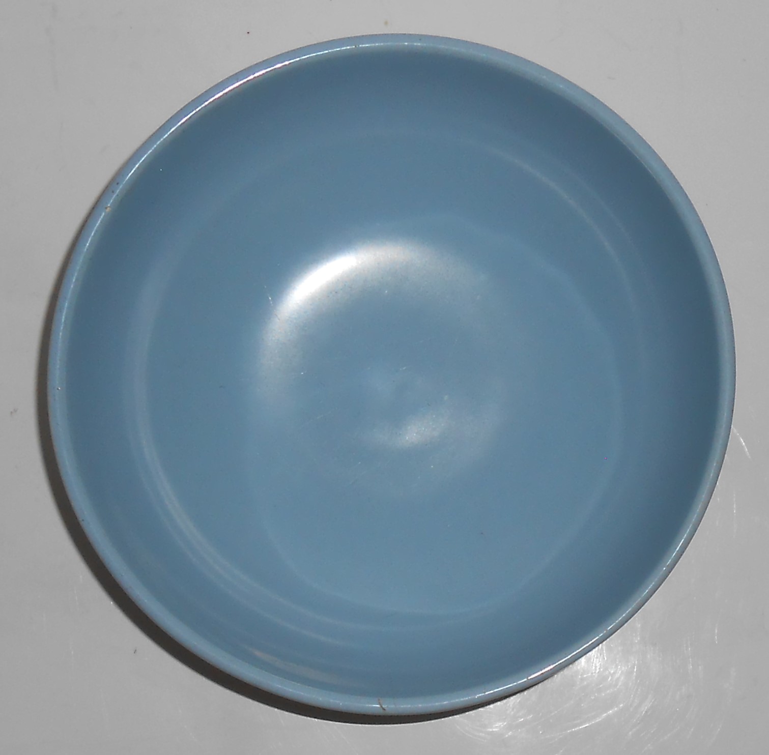 Catalina Pottery Rancho Ware Duotone Satin Blue/Ivory V