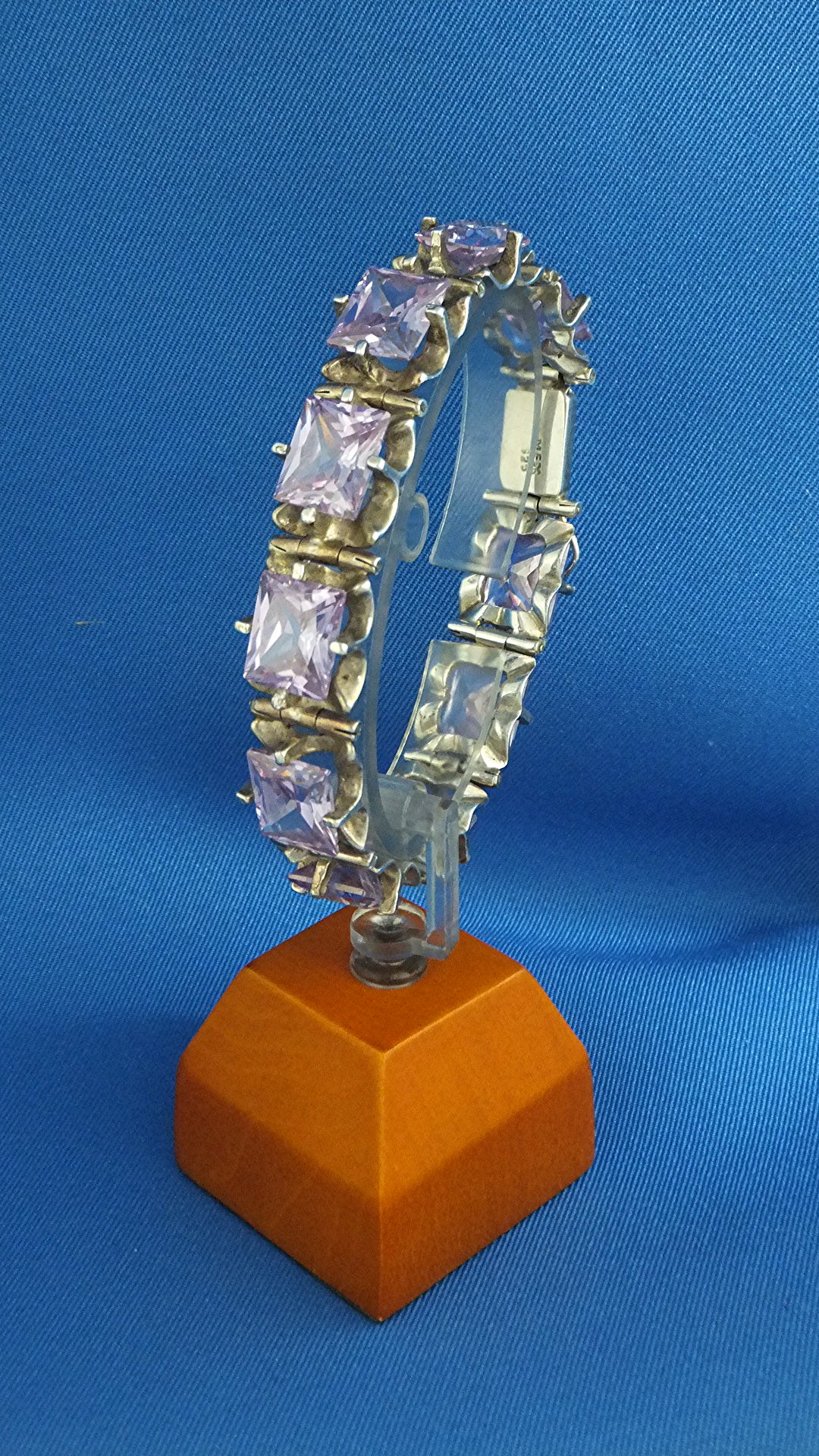 Bracelet Sterling Silver Lavender CZ Mexico