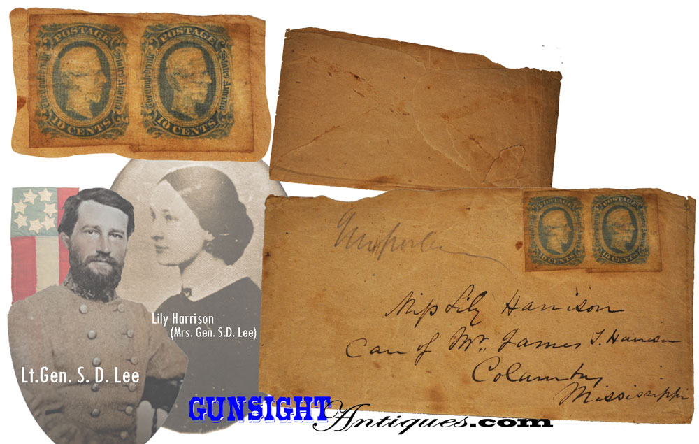 CS Postal Cover- to Daughter of CSA Congressman & wife to CSA Lt. Gen. Stephen D. Lee