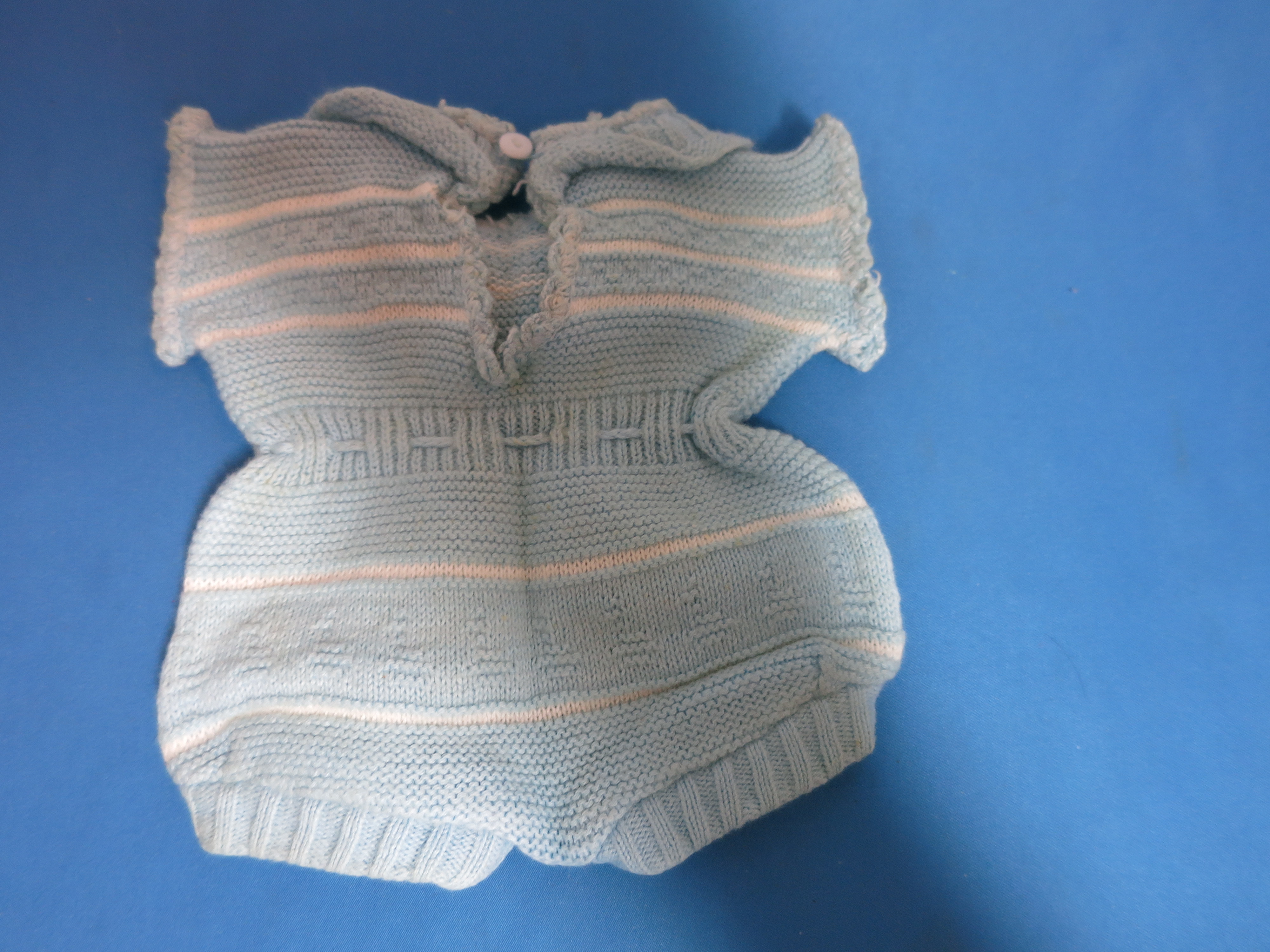 Blue Knit Romper fit Tiny Tears Betsy Wetsy 1950'S