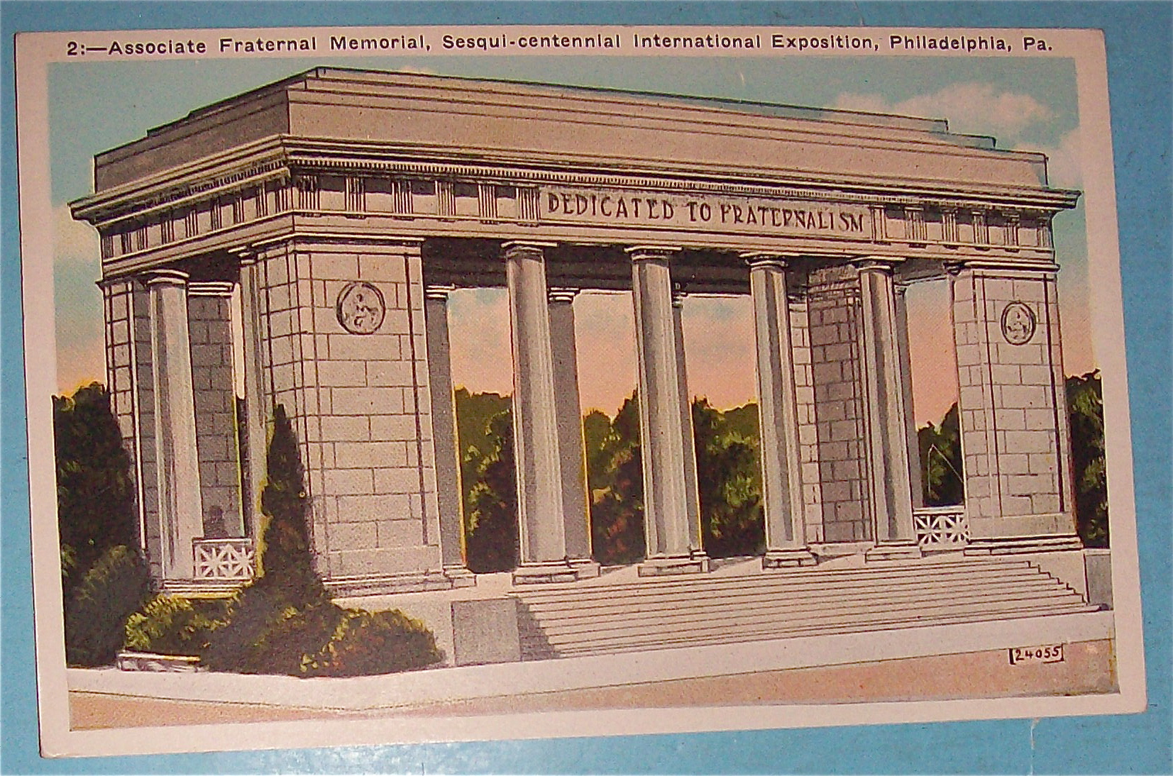 Associate Fraternal Memorial Postcard