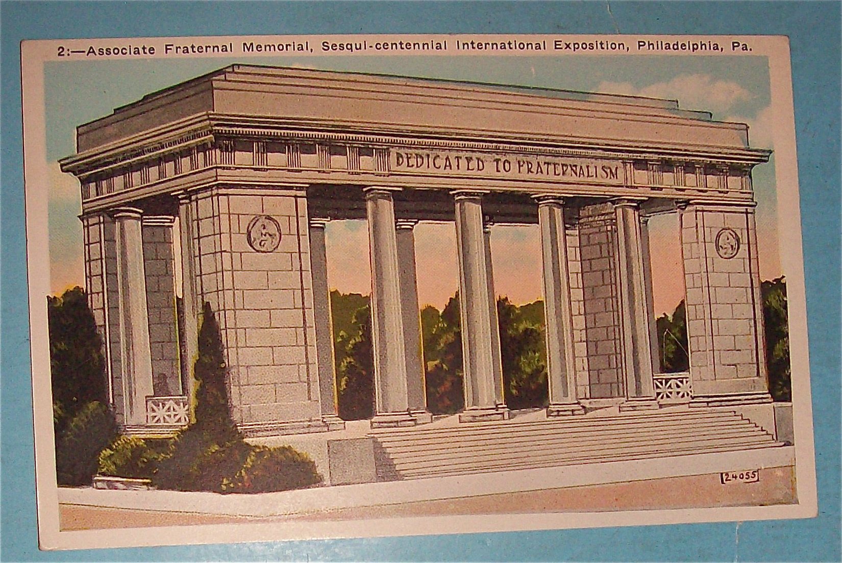 Associate Fraternal Memorial Postcard
