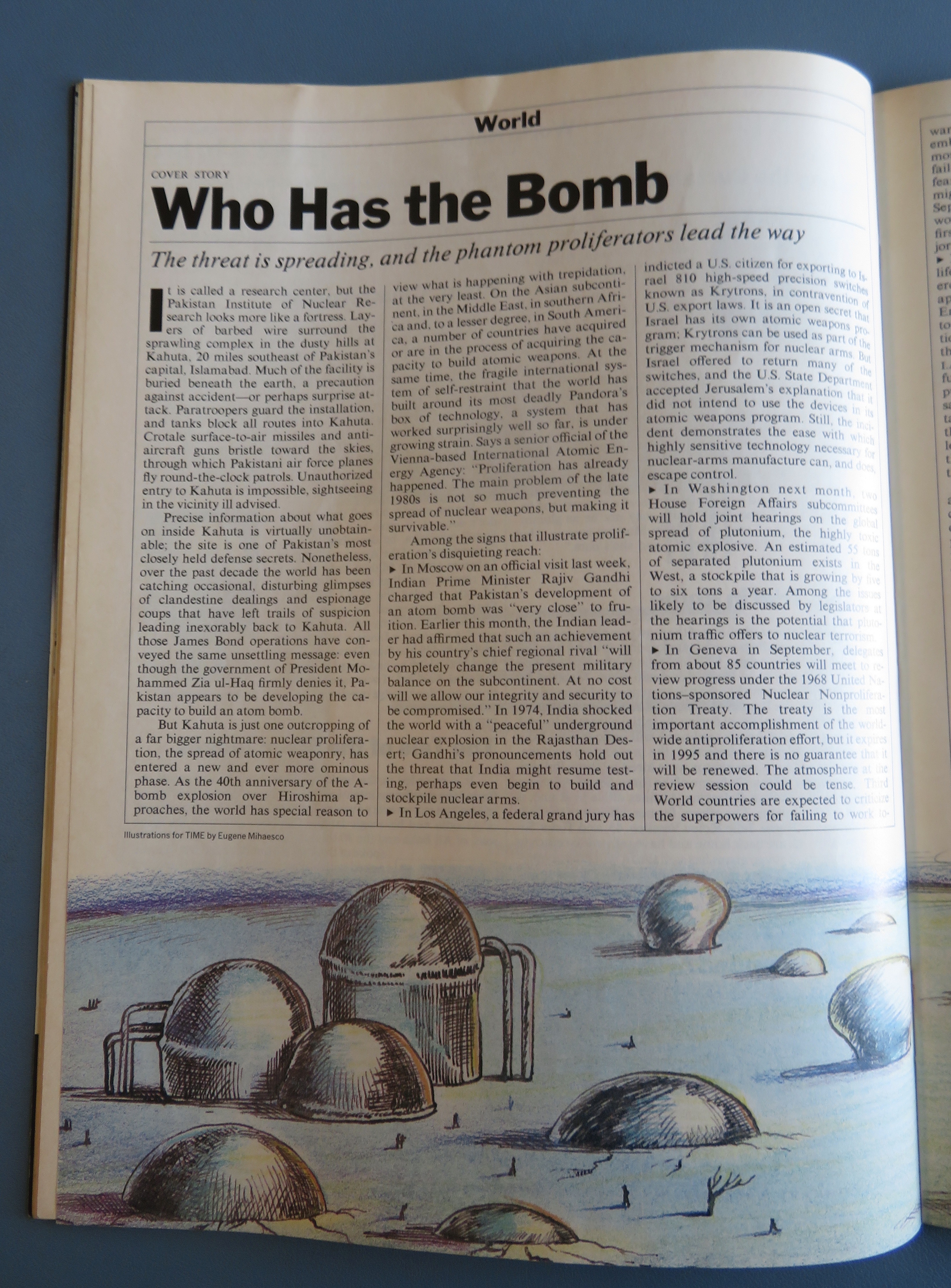 Time Magazine-June 3, 1985-Nuclear Threat