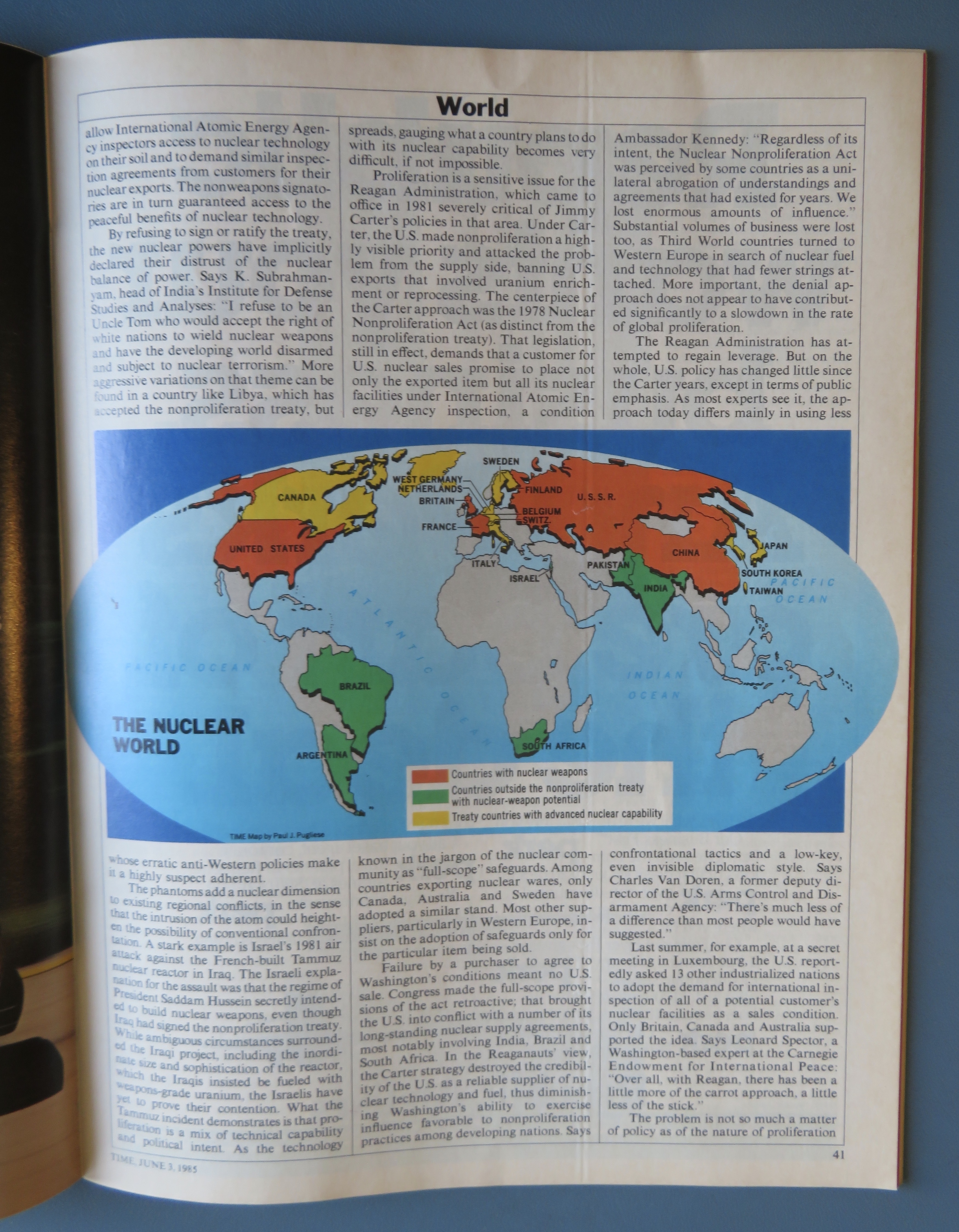 Time Magazine-June 3, 1985-Nuclear Threat