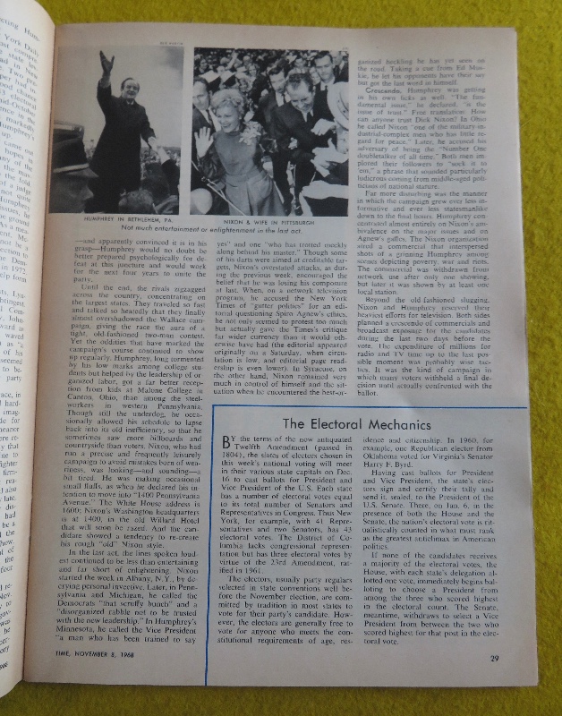 Time Magazine November 8, 1968 The Bombing Decision