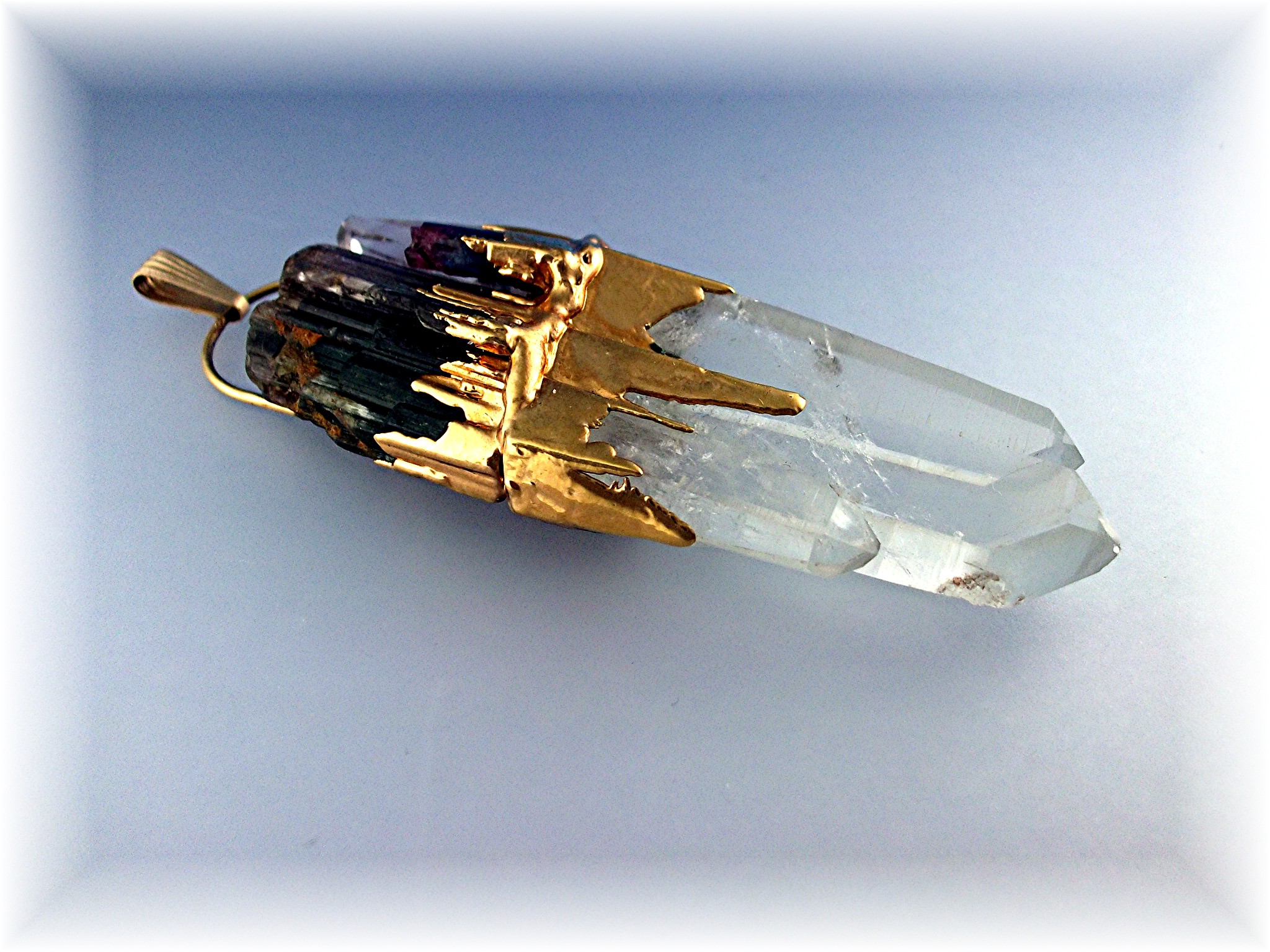 Pendant  Hand made Crystal 1/20 GF Large