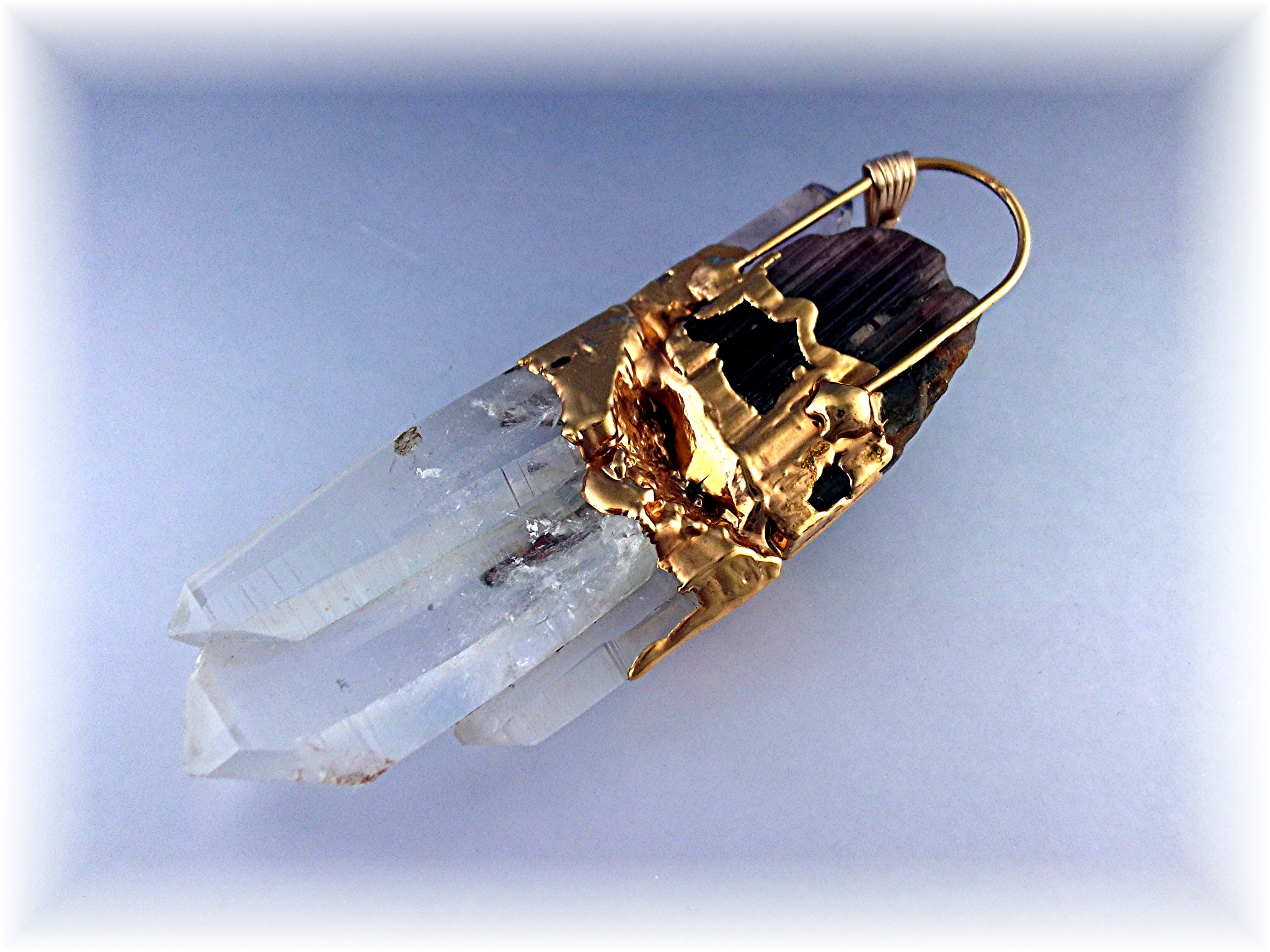 Pendant  Hand made Crystal 1/20 GF Large