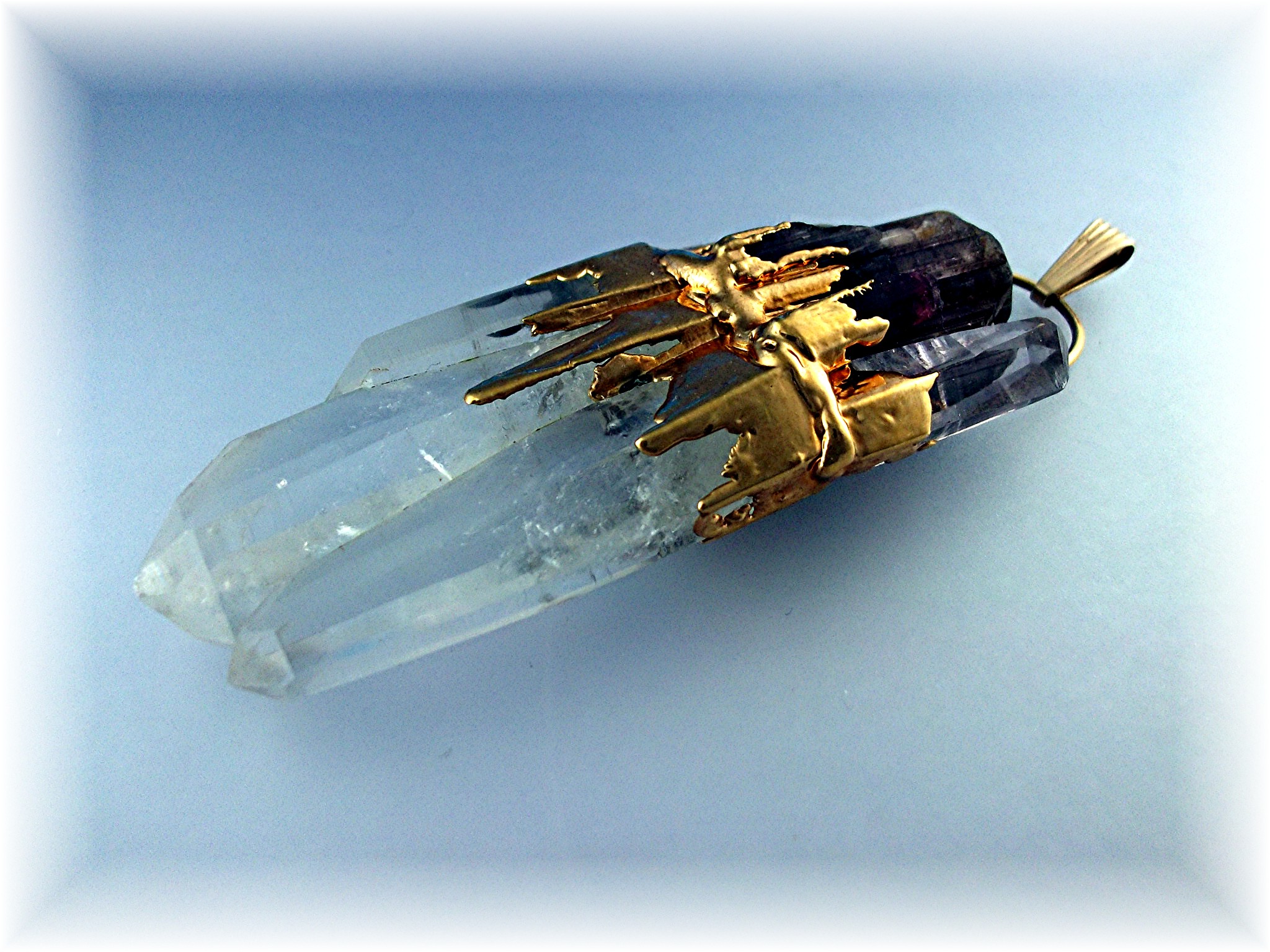 Pendant  Hand made Crystal 1/20 GF Large