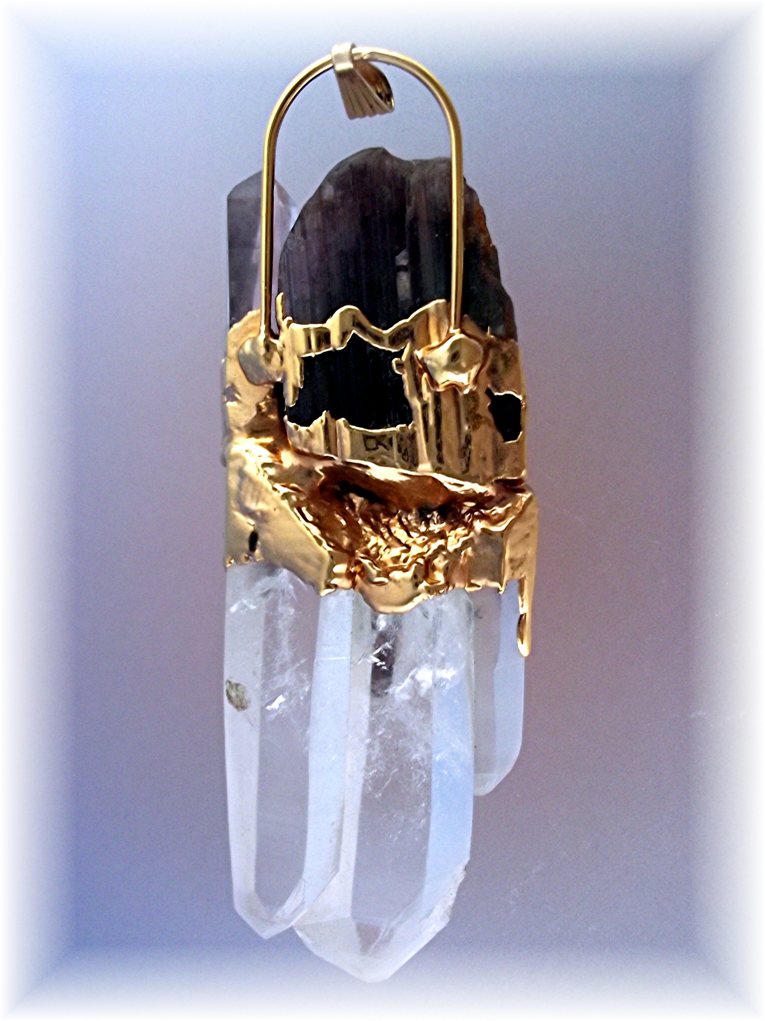 Pendant  Hand made Crystal 1/20 GF Large