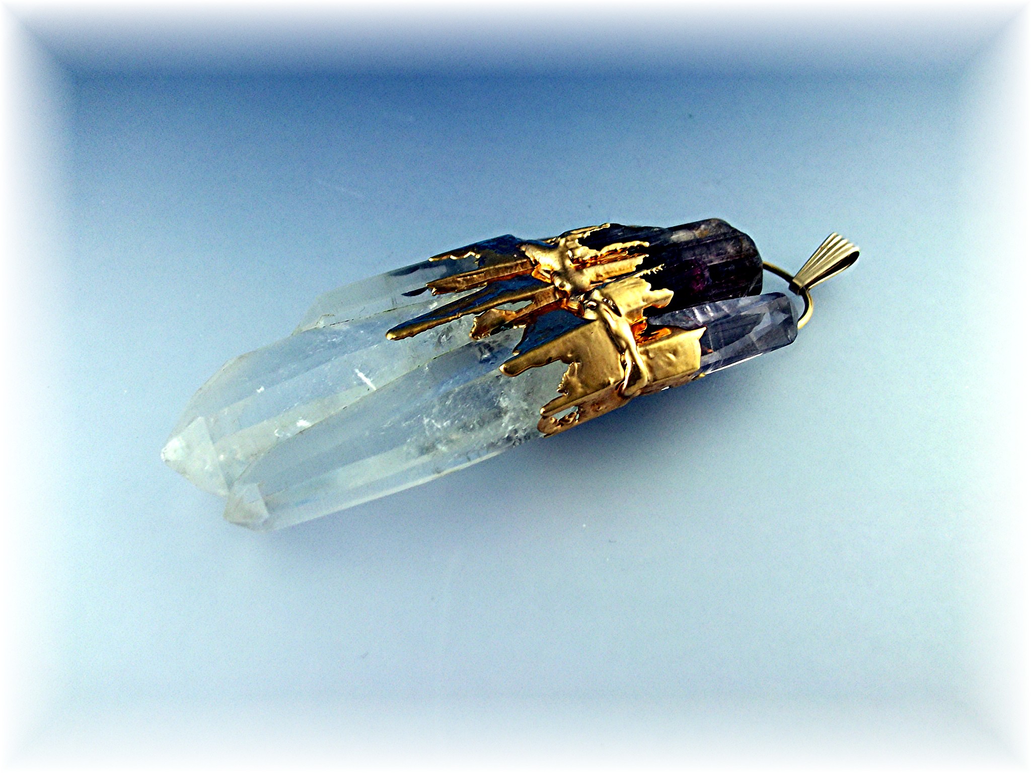 Pendant  Hand made Crystal 1/20 GF Large