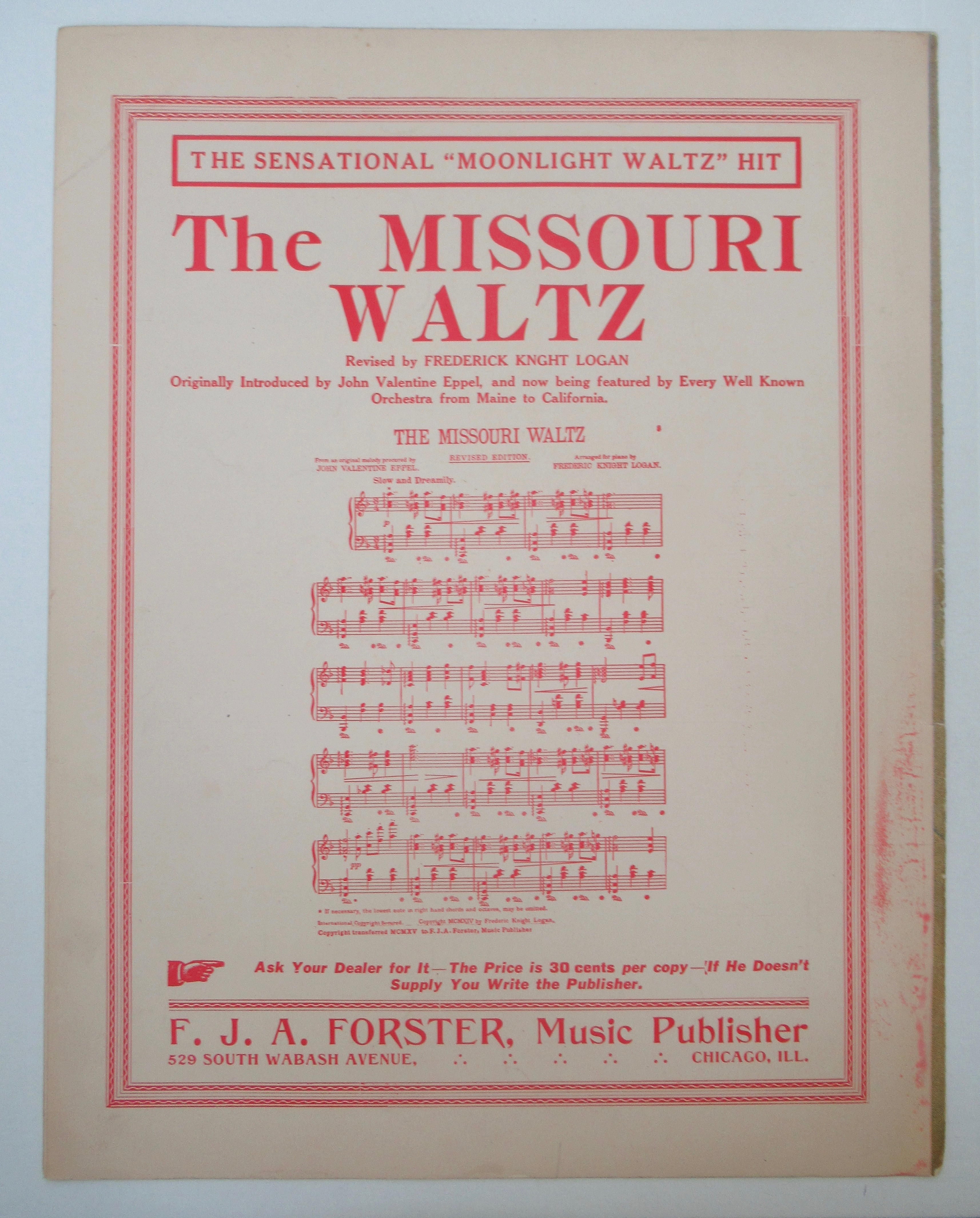 1916 I'm Going Back To Texas Sheet Music Cowboy Theme