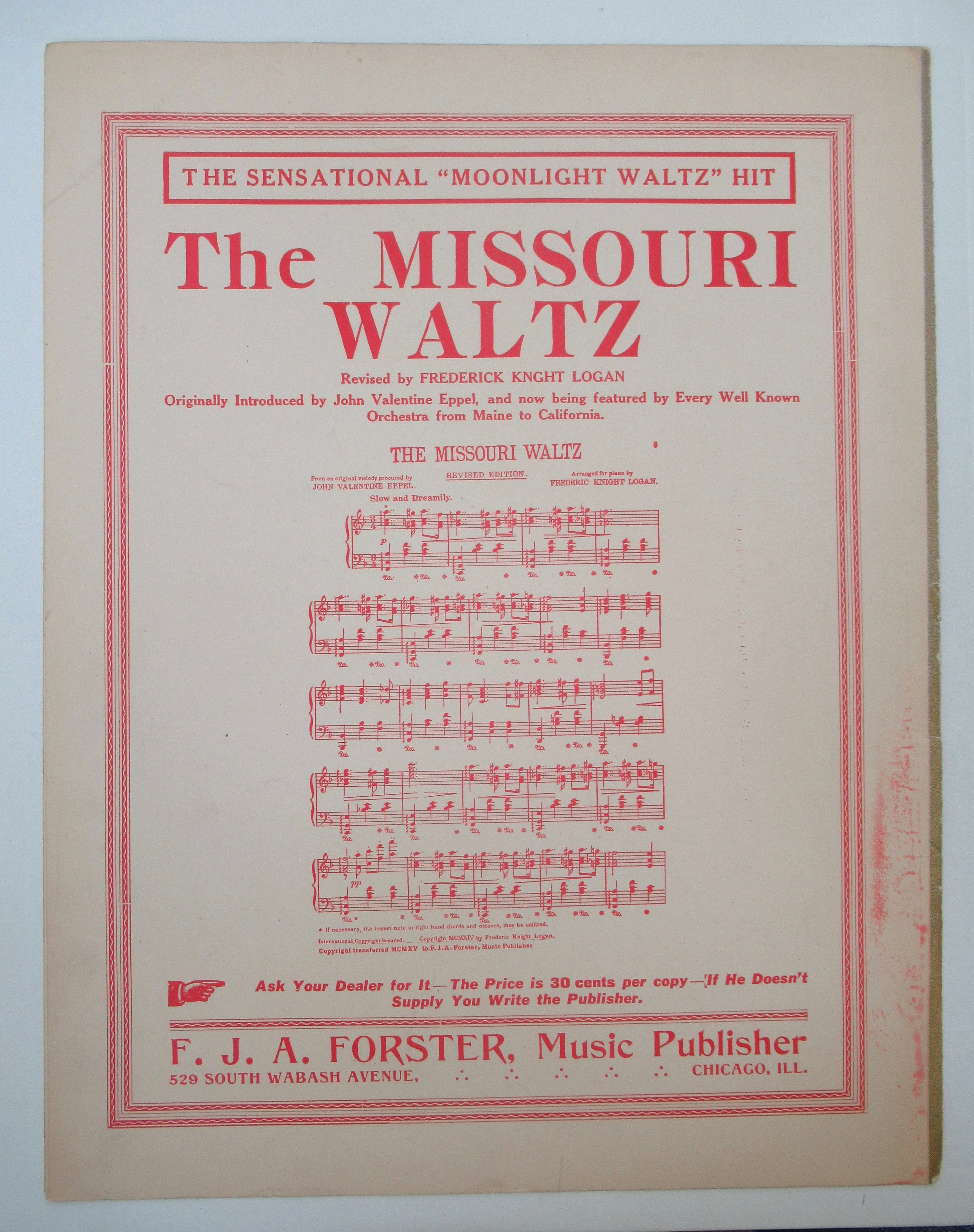1916 I'm Going Back To Texas Sheet Music Cowboy Theme