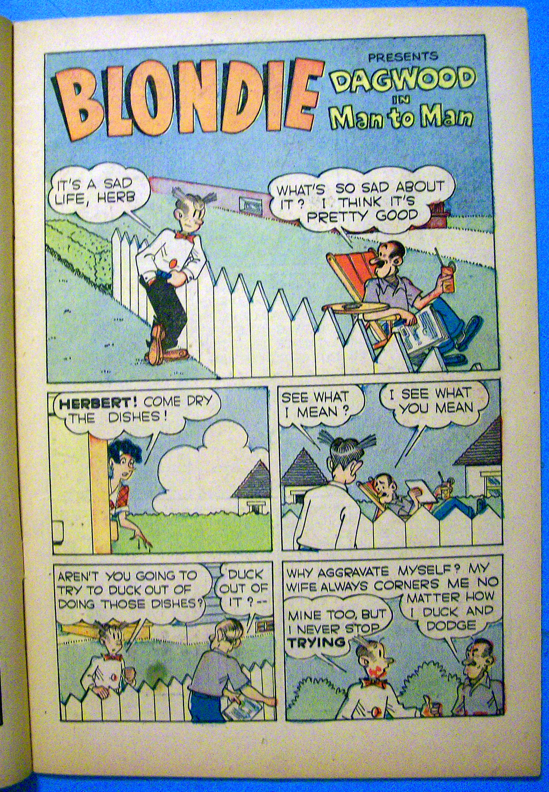 Blondie Comics #20 July 1950 Dagwood In Man To Man