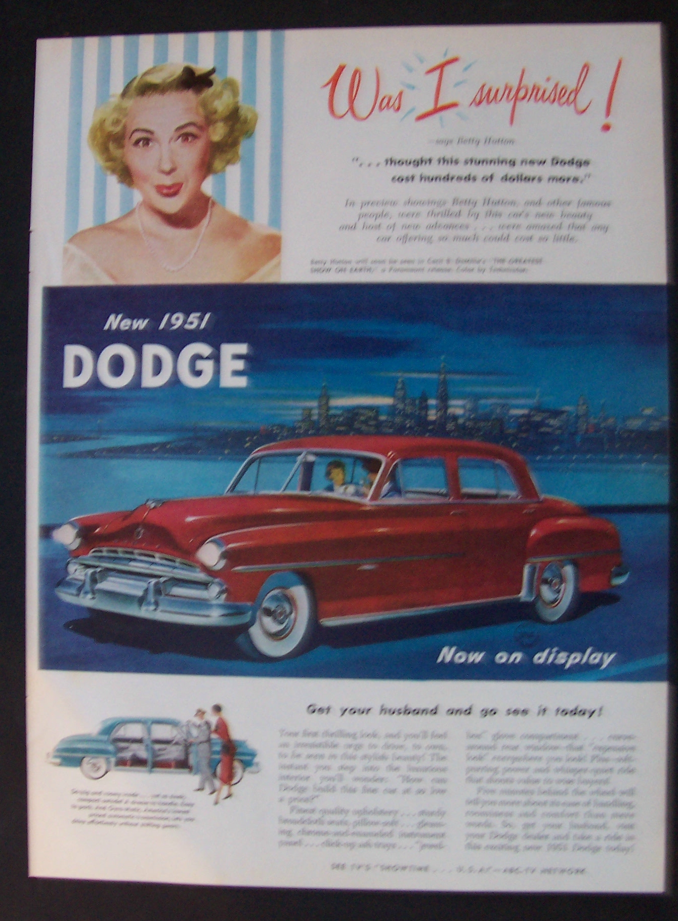 1951  Dodge  Automobiles  with  Betty  Hutton