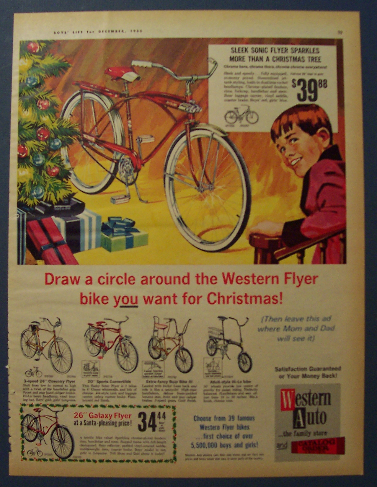 1965 Western Flyer Bike & Little Boy Coming Downstairs