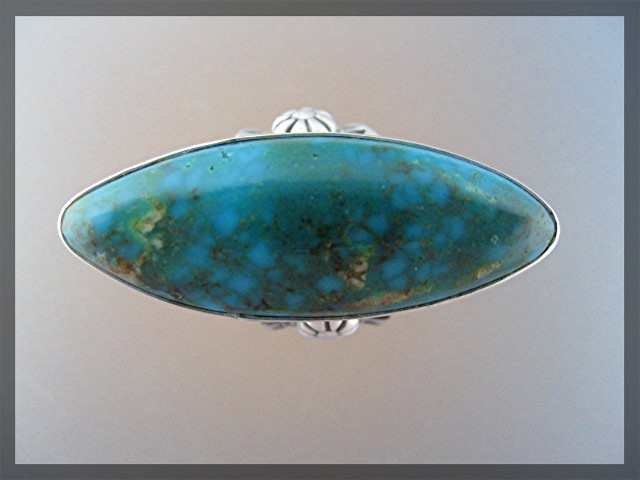 David Troutman  Bisbee Turquoise Sterling Silver Ring