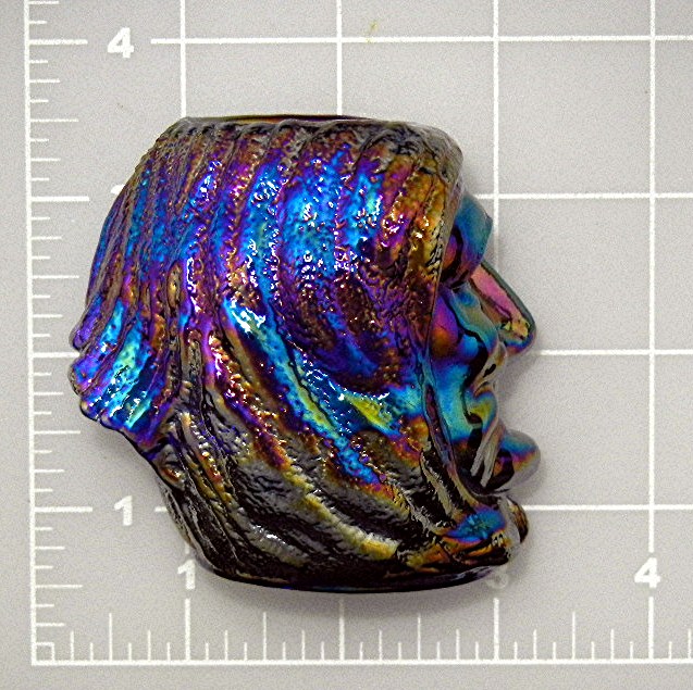 Carnival Glass Blue Indian Joe St Clair Tooth Pick