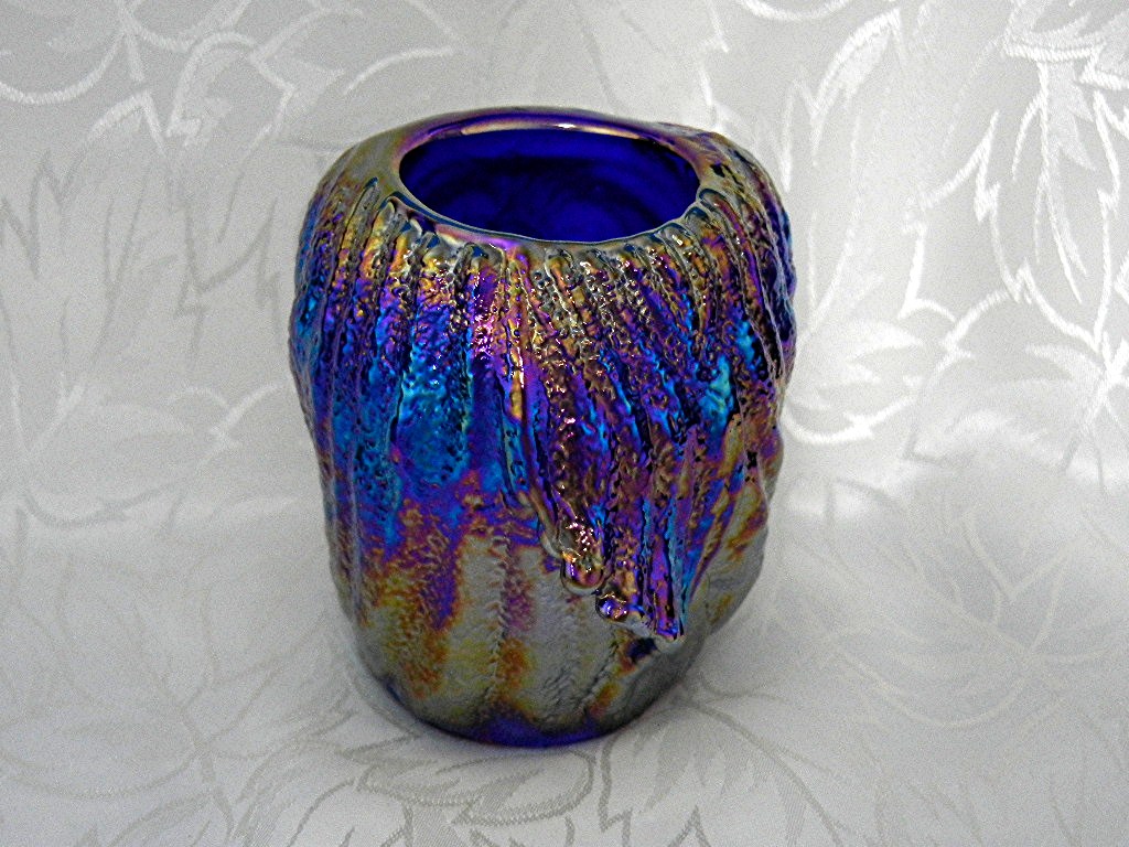 Carnival Glass Blue Indian Joe St Clair Tooth Pick