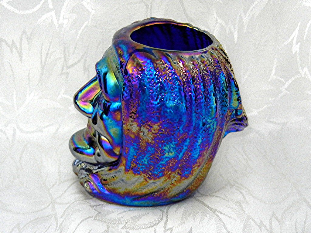 Carnival Glass Blue Indian Joe St Clair Tooth Pick