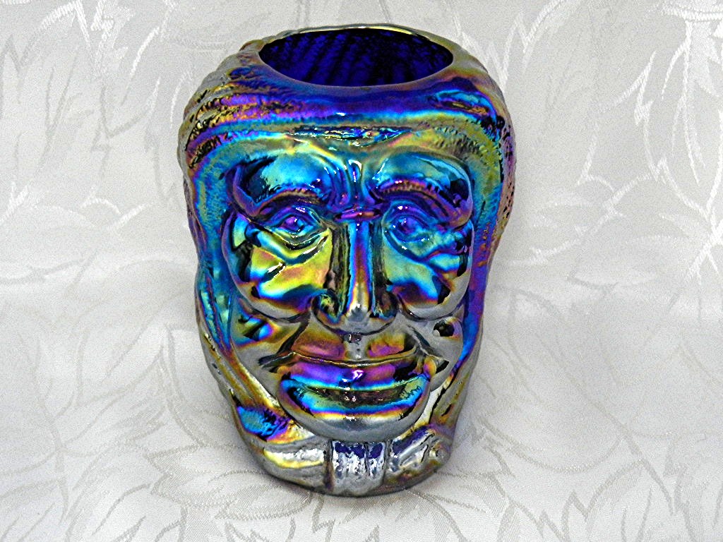Carnival Glass Blue Indian Joe St Clair Tooth Pick