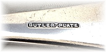Butler Plate, MADE IN SHEFFIELD, ENGLAND