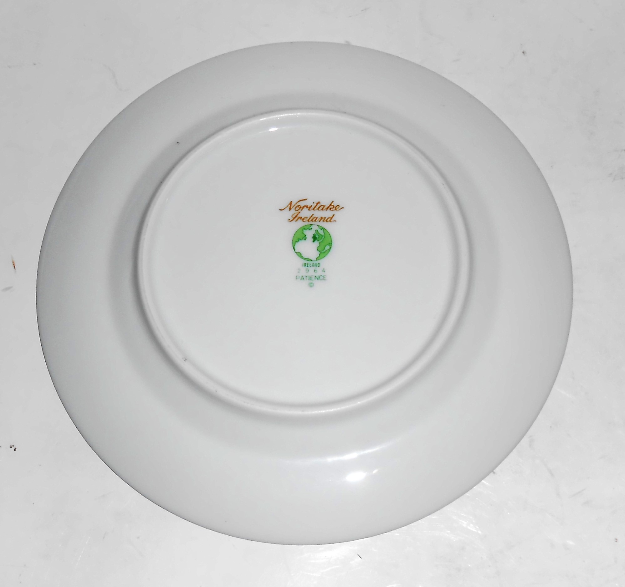 Noritake Porcelain China Patience Platinum Bread Plate
