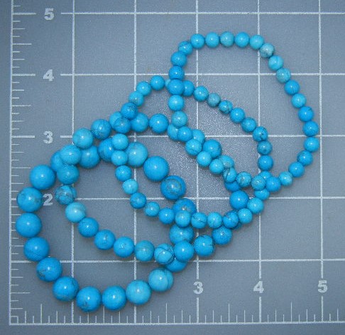 Turquoise Beads Stretch Bracelets 4