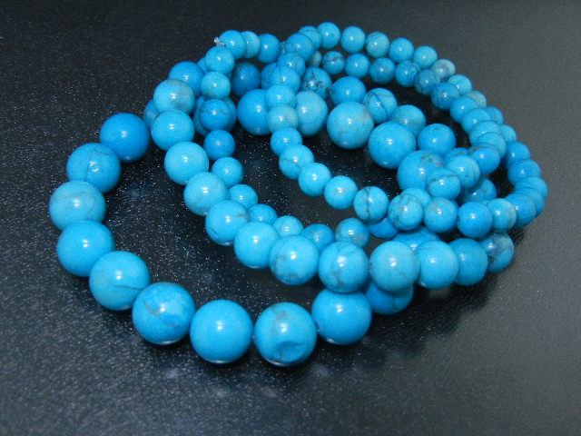 Turquoise Beads Stretch Bracelets 4