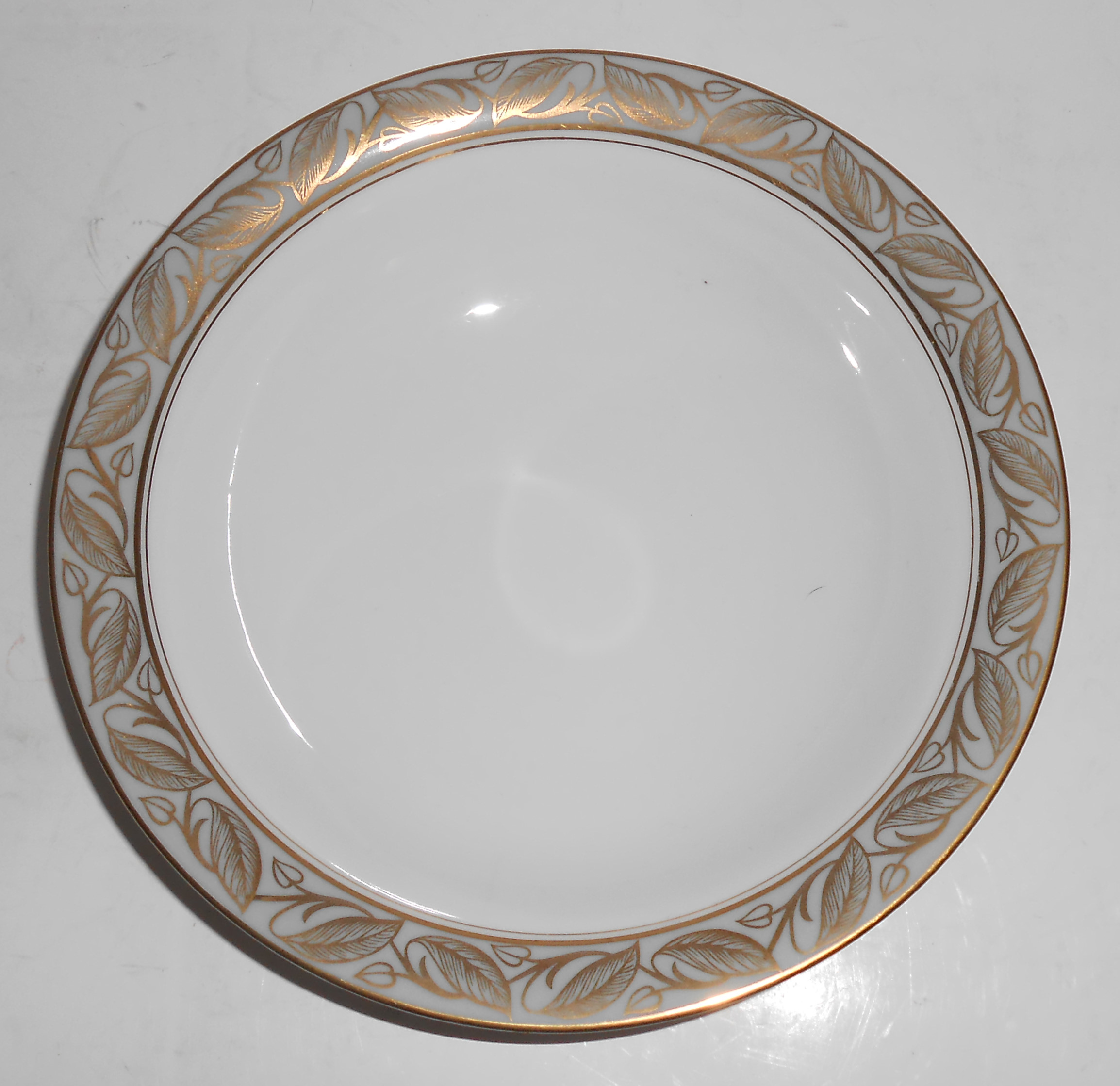 Noritake Porcelain China Greta W/Gold Soup Bowl !