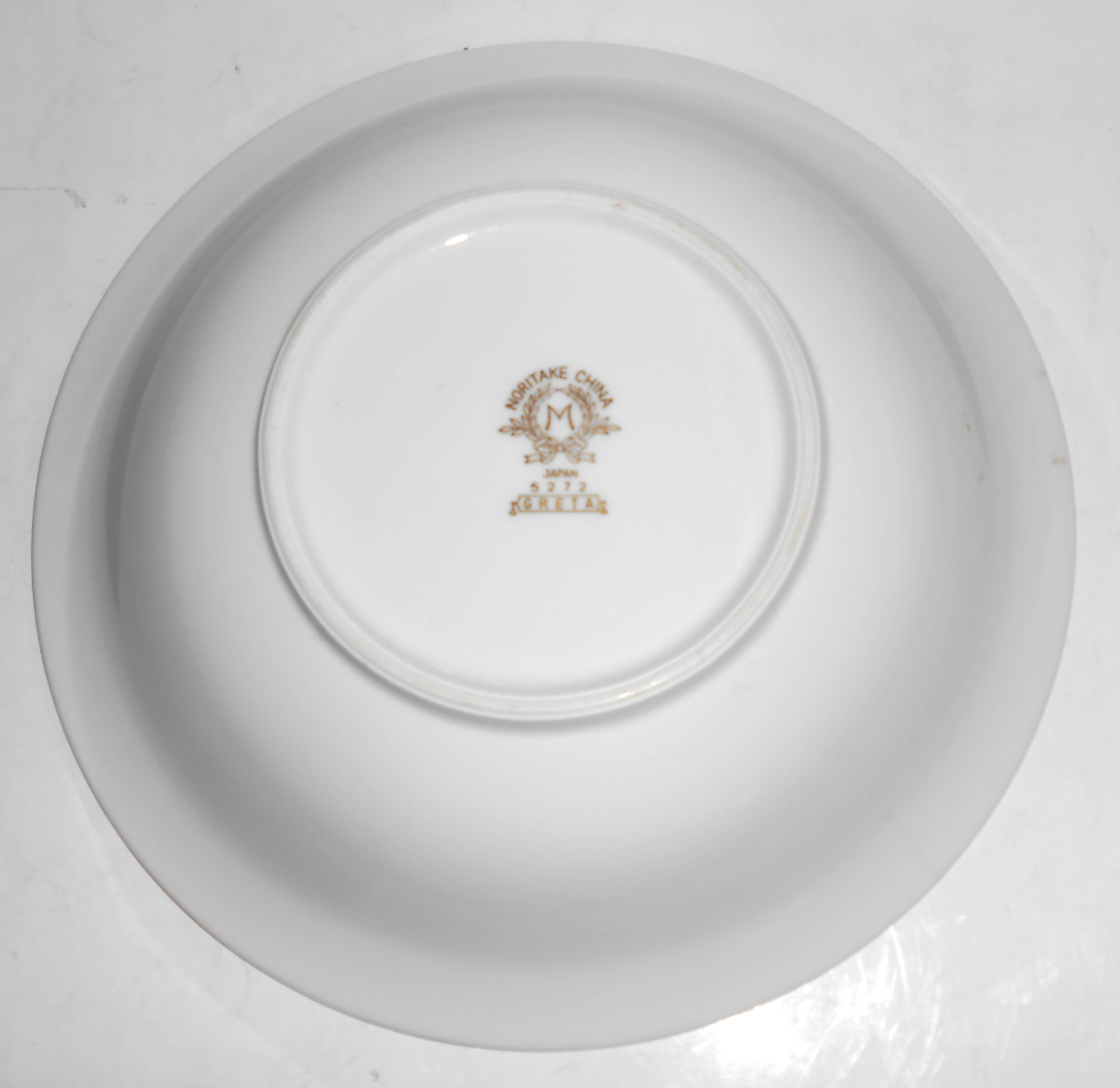 Noritake Porcelain China Greta W/Gold Soup Bowl !