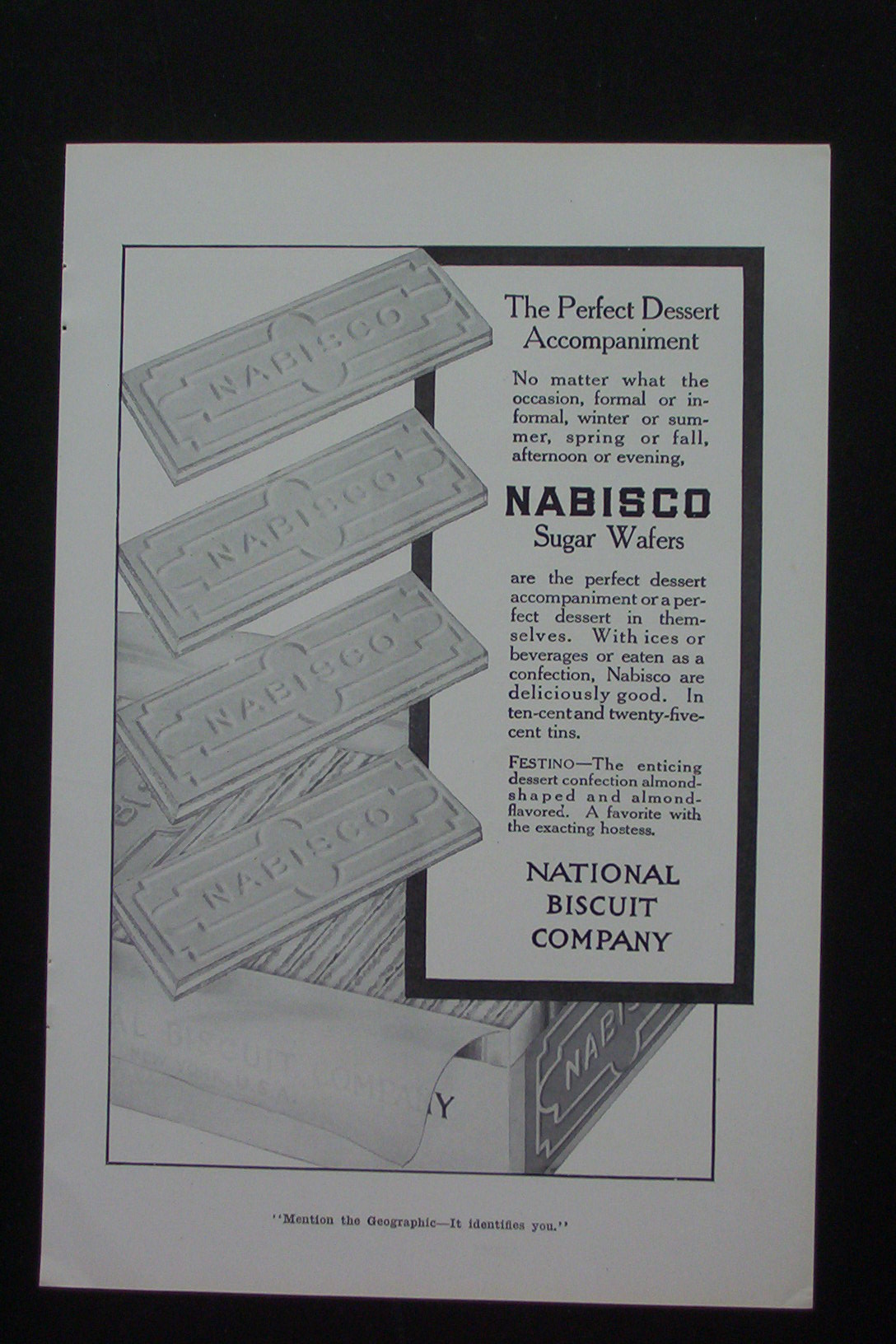 1916 Nabisco Sugar Wafers with Sugar Wafers
