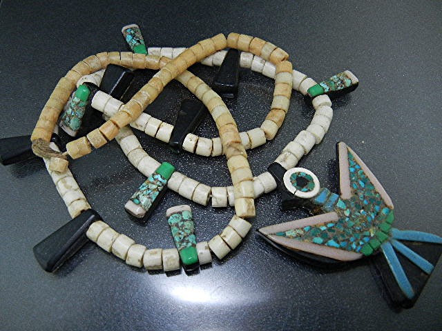 Native American Santo Domingo Inlay 40s-50s Necklace