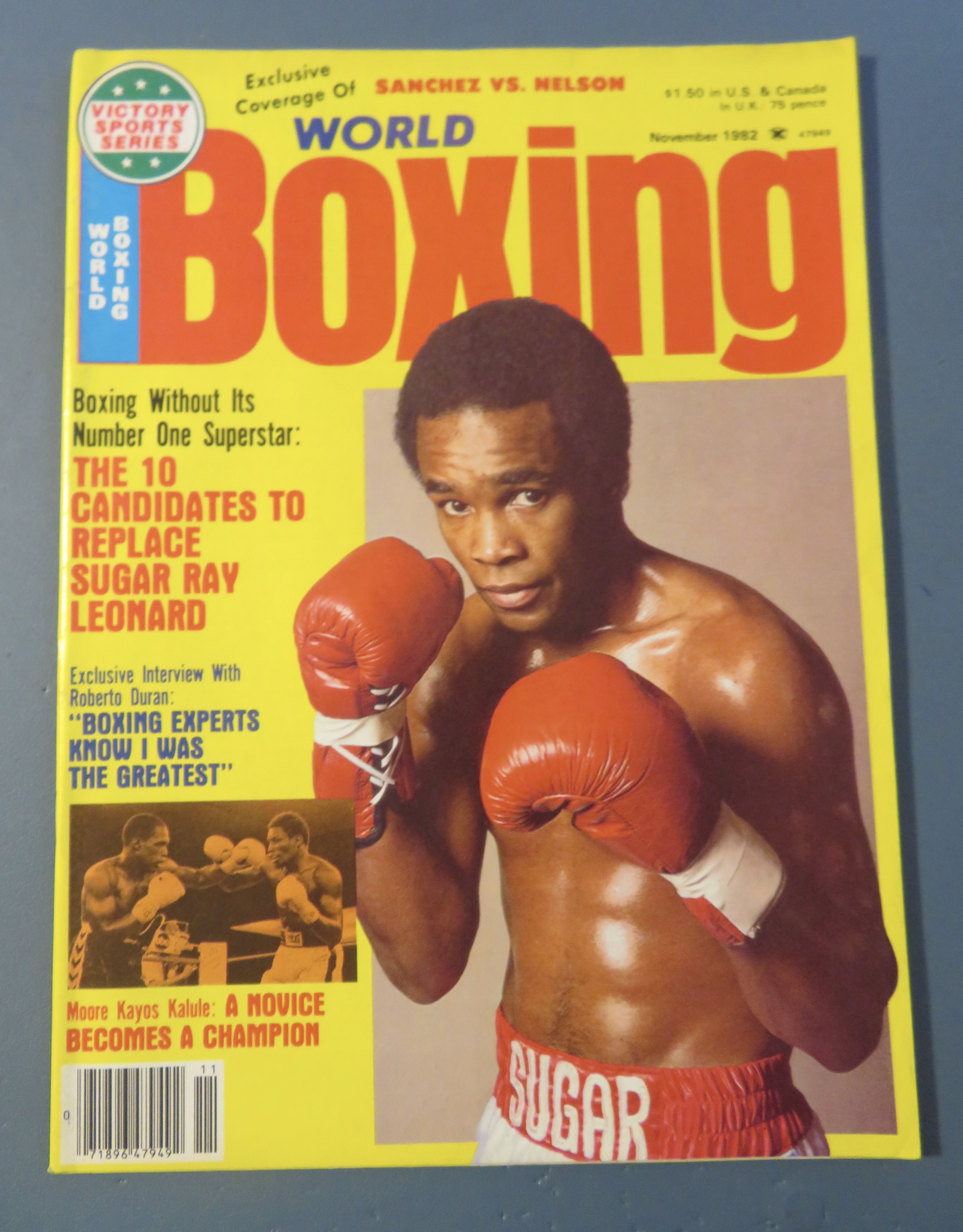 World Boxing Magazine November 1982 Sugar Ray Leonard