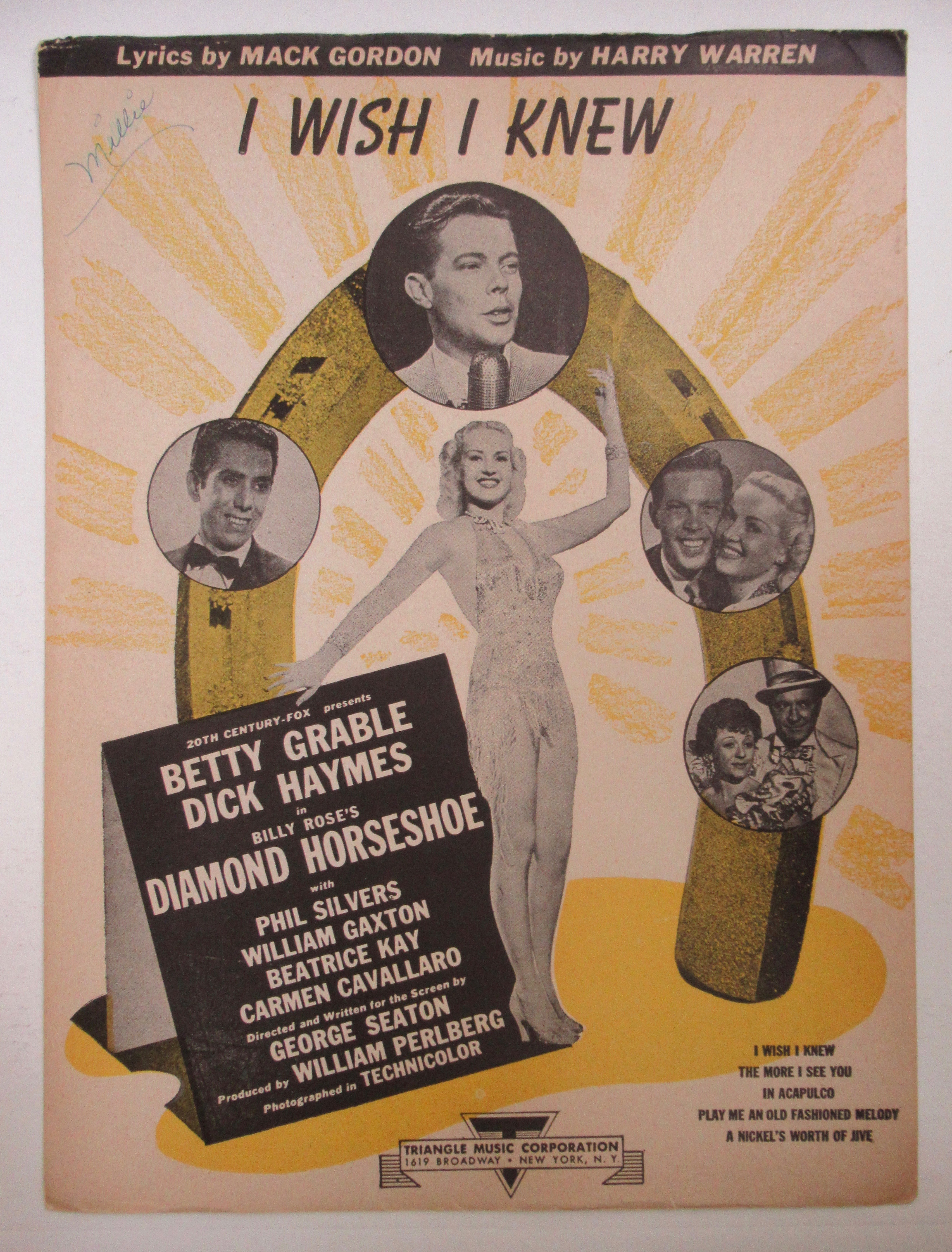1945 I Wish I Knew with Betty Grable & Dick Haymes