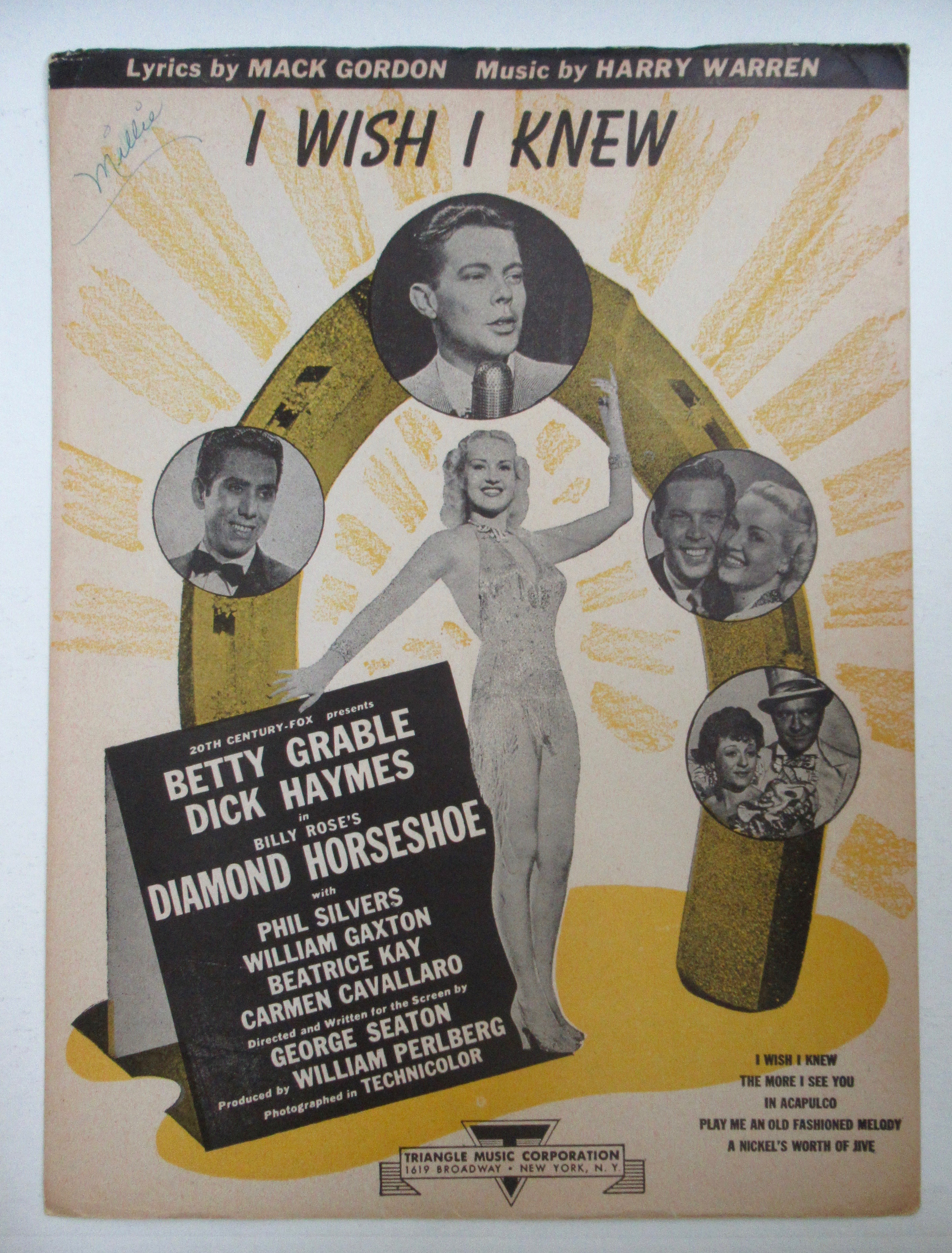 1945 I Wish I Knew with Betty Grable & Dick Haymes
