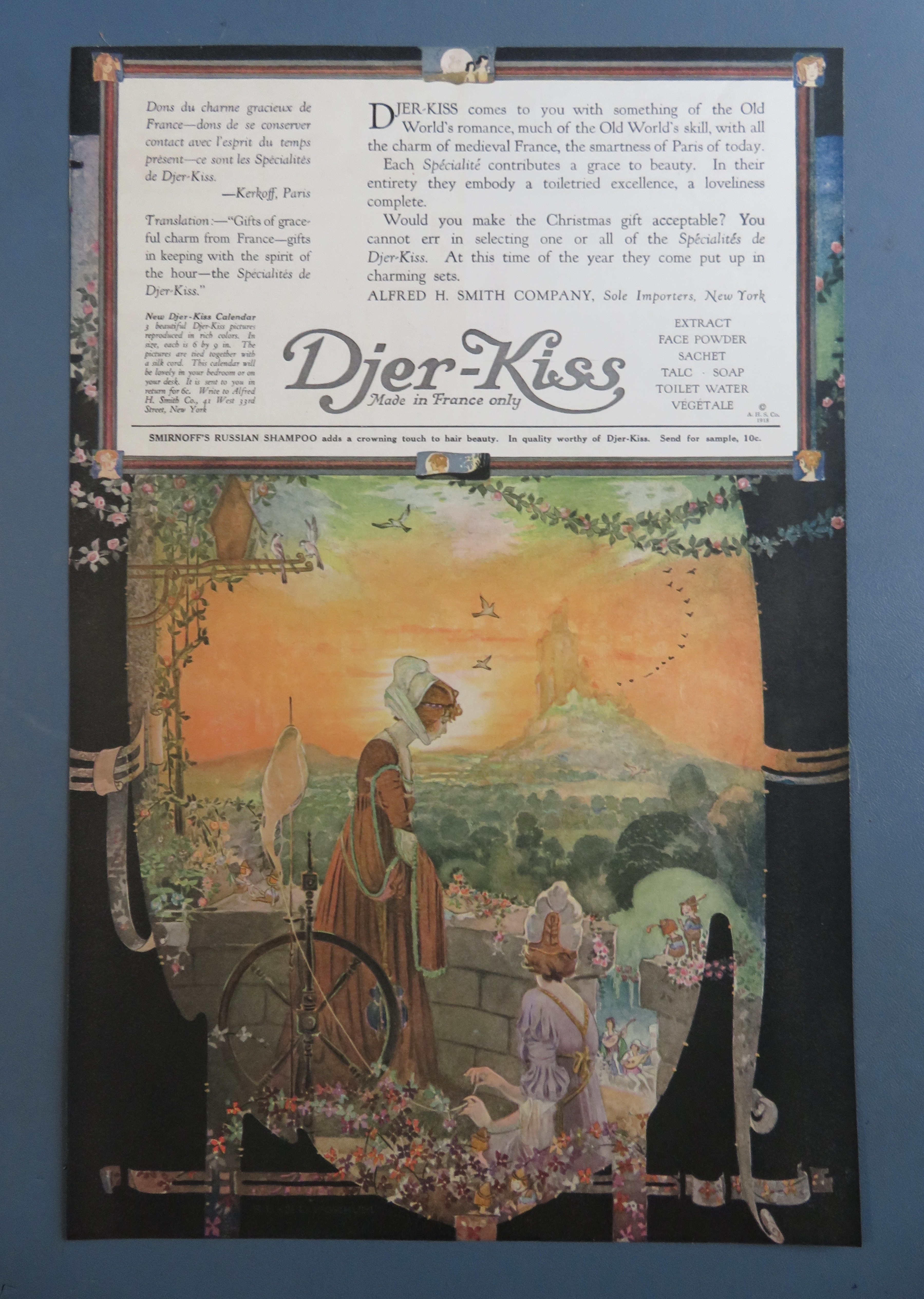 1918 Djer Kiss with Two Women Weaving Yarn