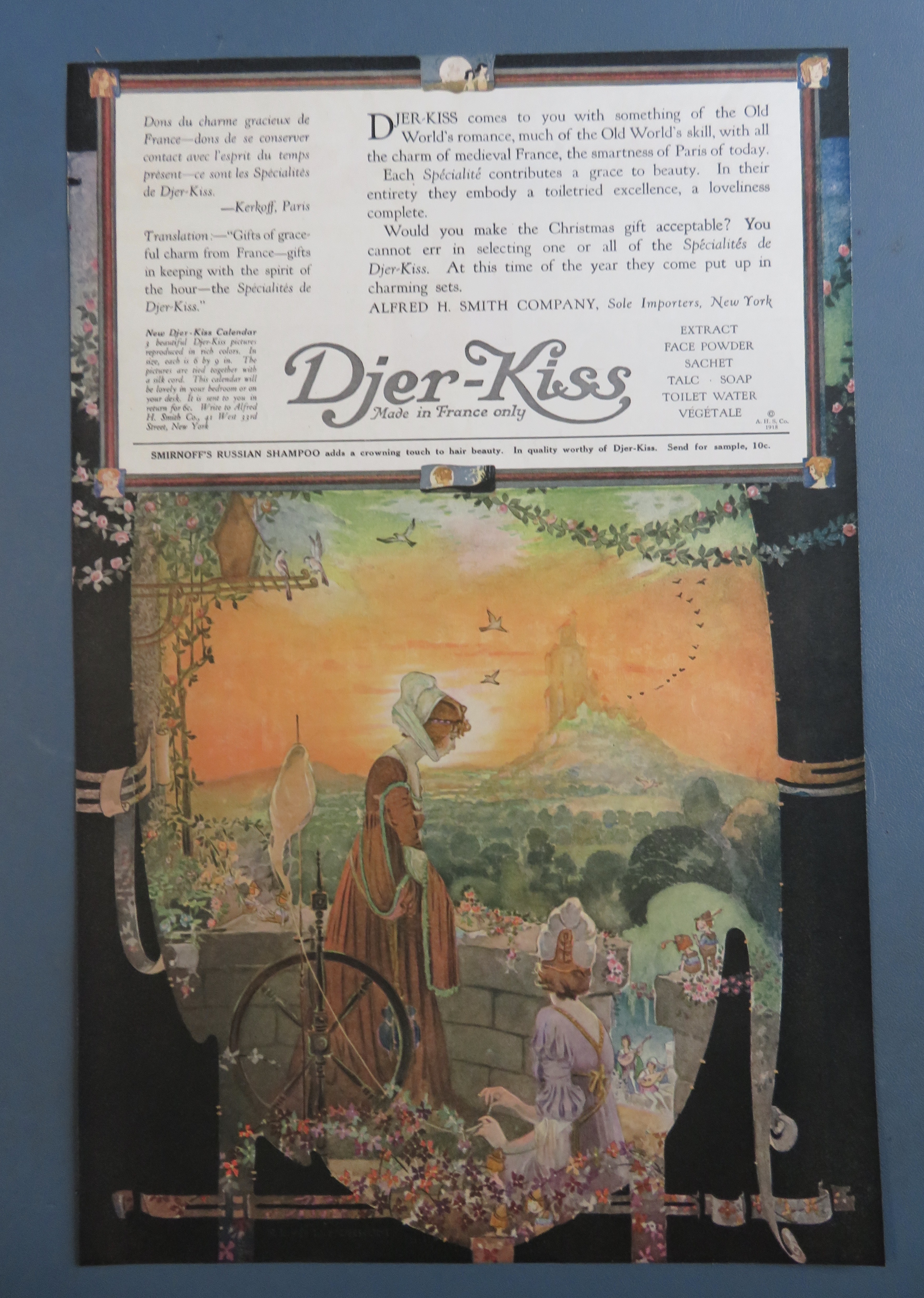 1918 Djer Kiss with Two Women Weaving Yarn