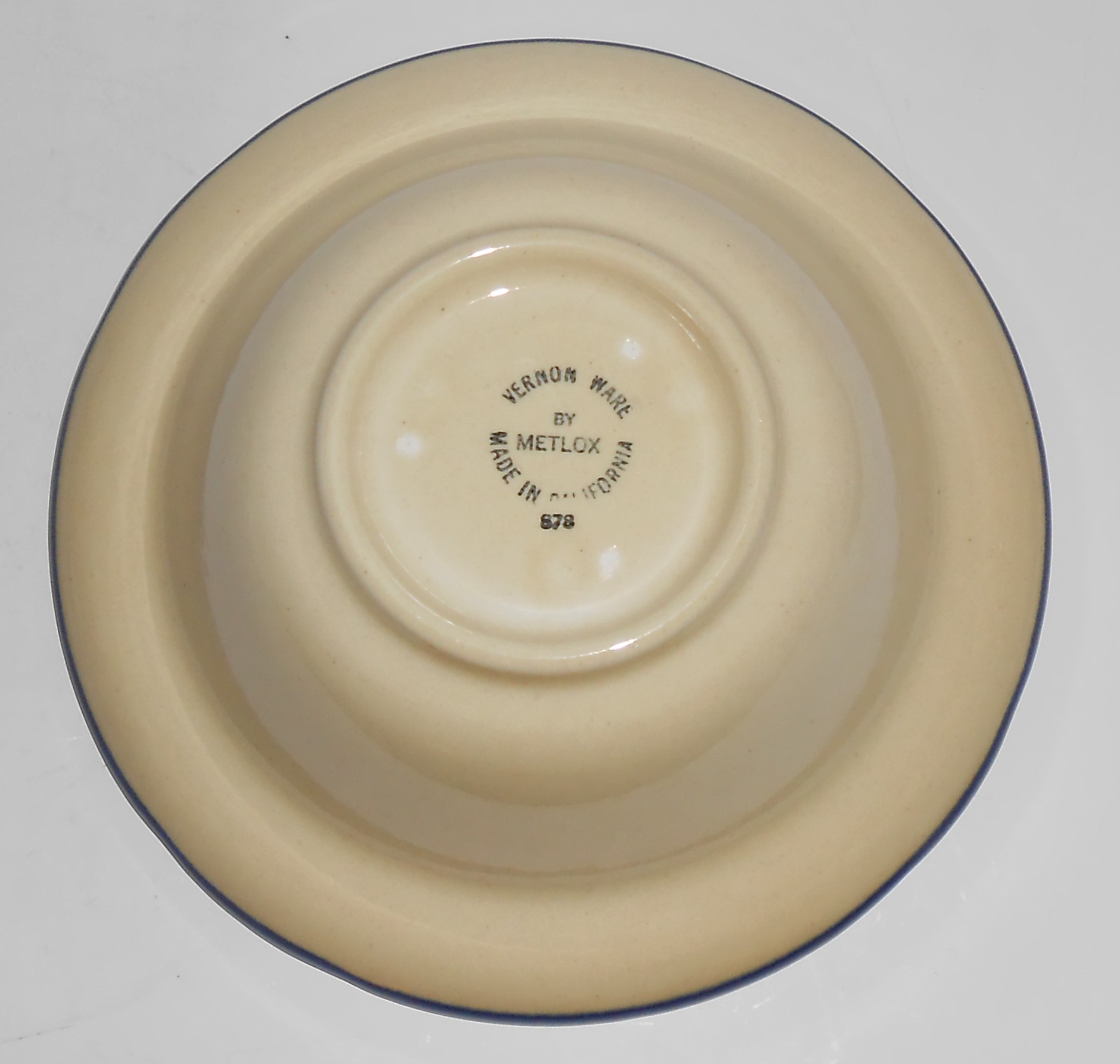 Metlox Pottery Vernon Ware Gigi Cereal Bowl Mint