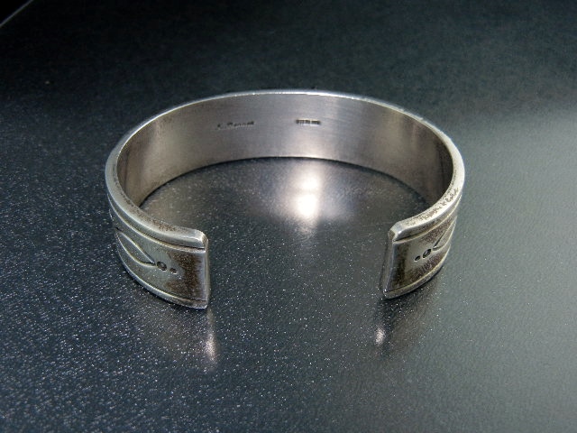 Ray Bennett Sterling Silver Turquoise Bracelet Navajo