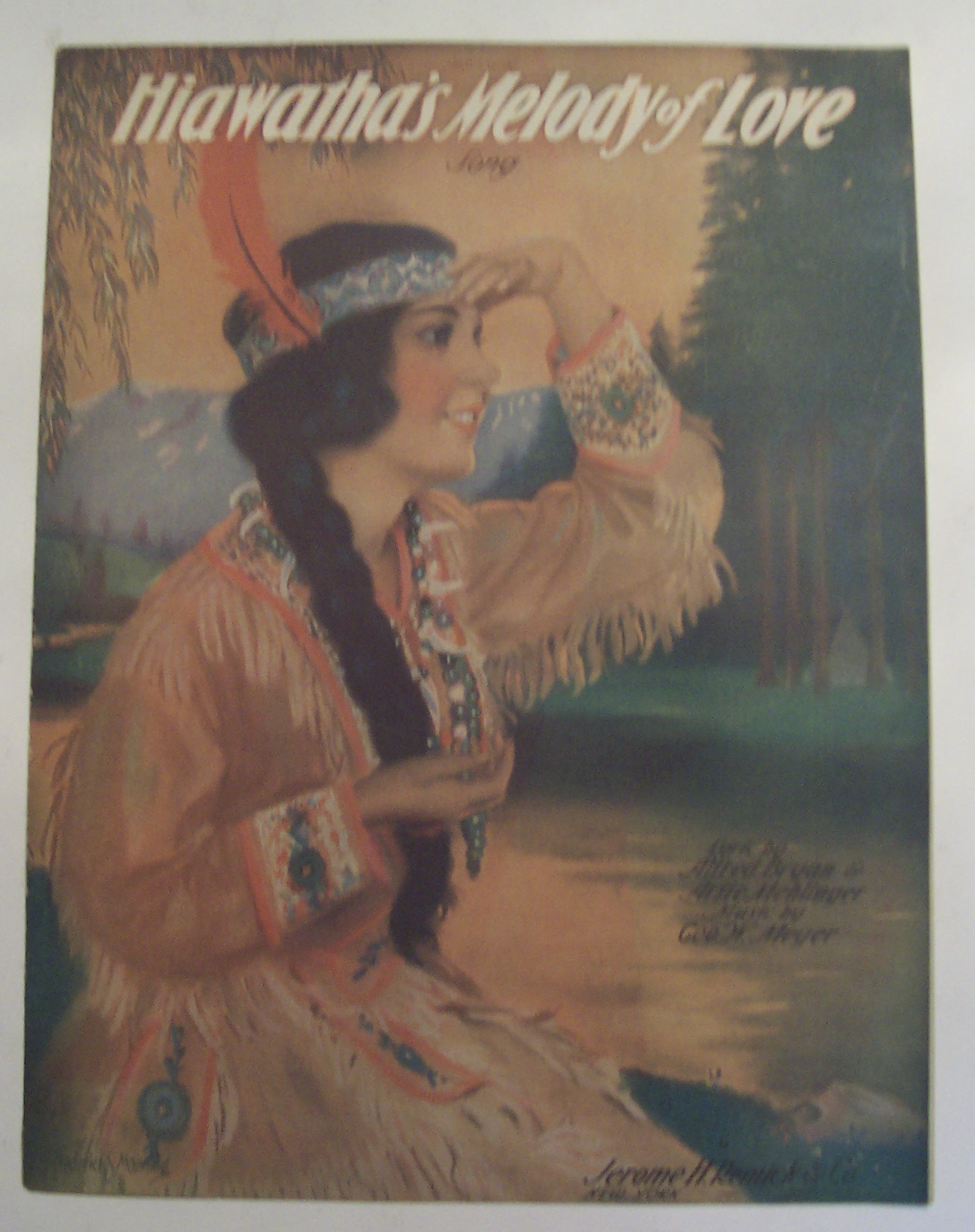 Sheet Music of 1920 Hiawatha's Melody Of Love