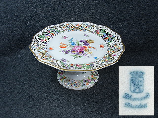 Dresden Chateau Porcelain Compote Schumann Bavaria