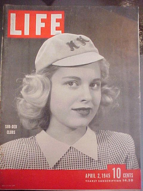 Life Magazine April 2, 1945 Sub Deb Clubs