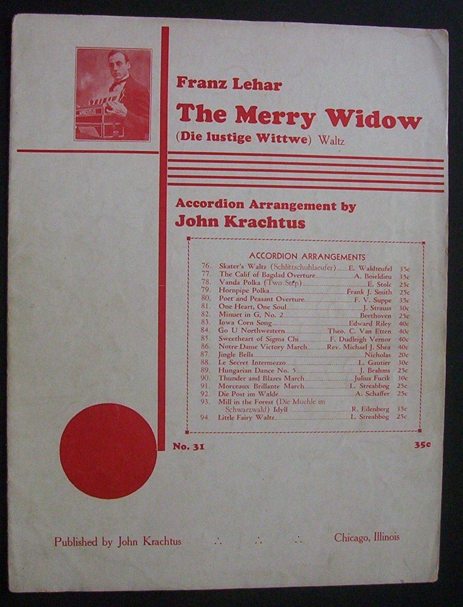 Sheet Music - The Merry Widow(Die Lustige Wittwe)Waltz