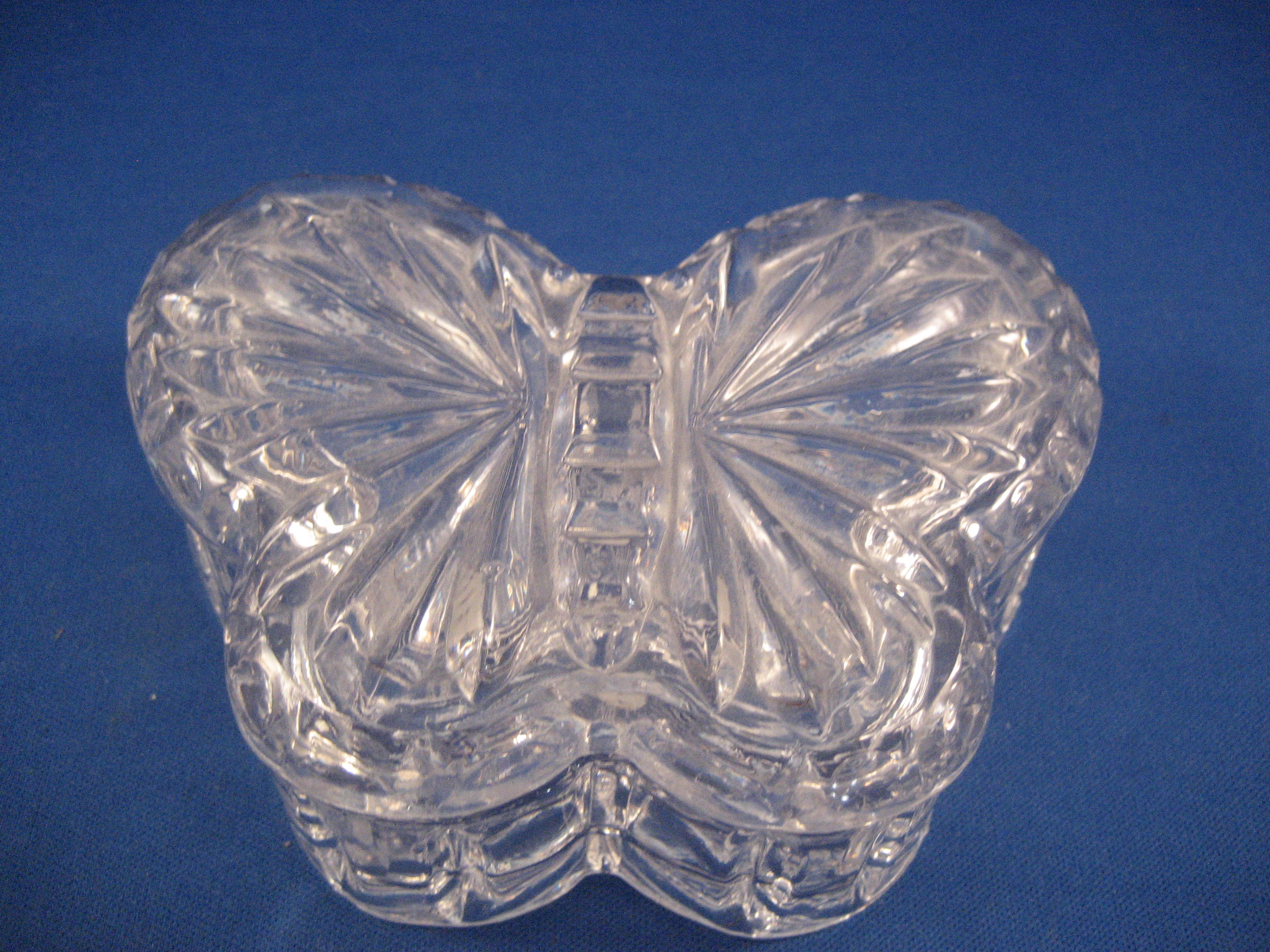 Butterfly Lead Crystal Trinket Box