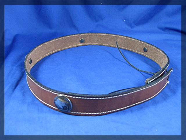Buffalo Nickels Silver Leather Hat Band