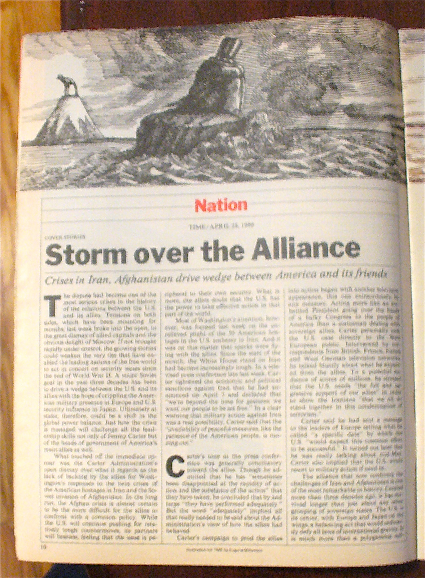 Time Magazine-April 28, 1980-High Noon For Allies