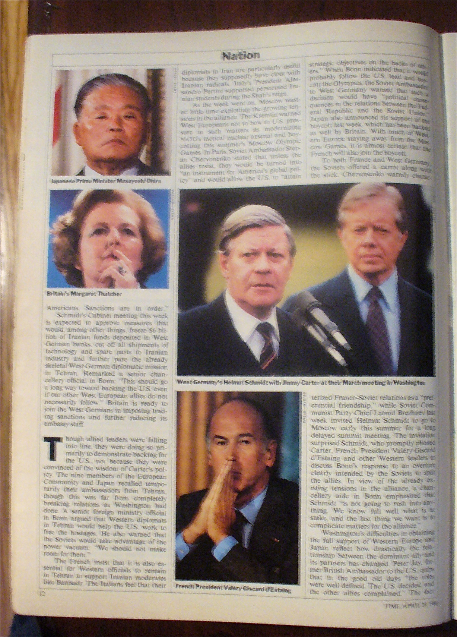Time Magazine-April 28, 1980-High Noon For Allies