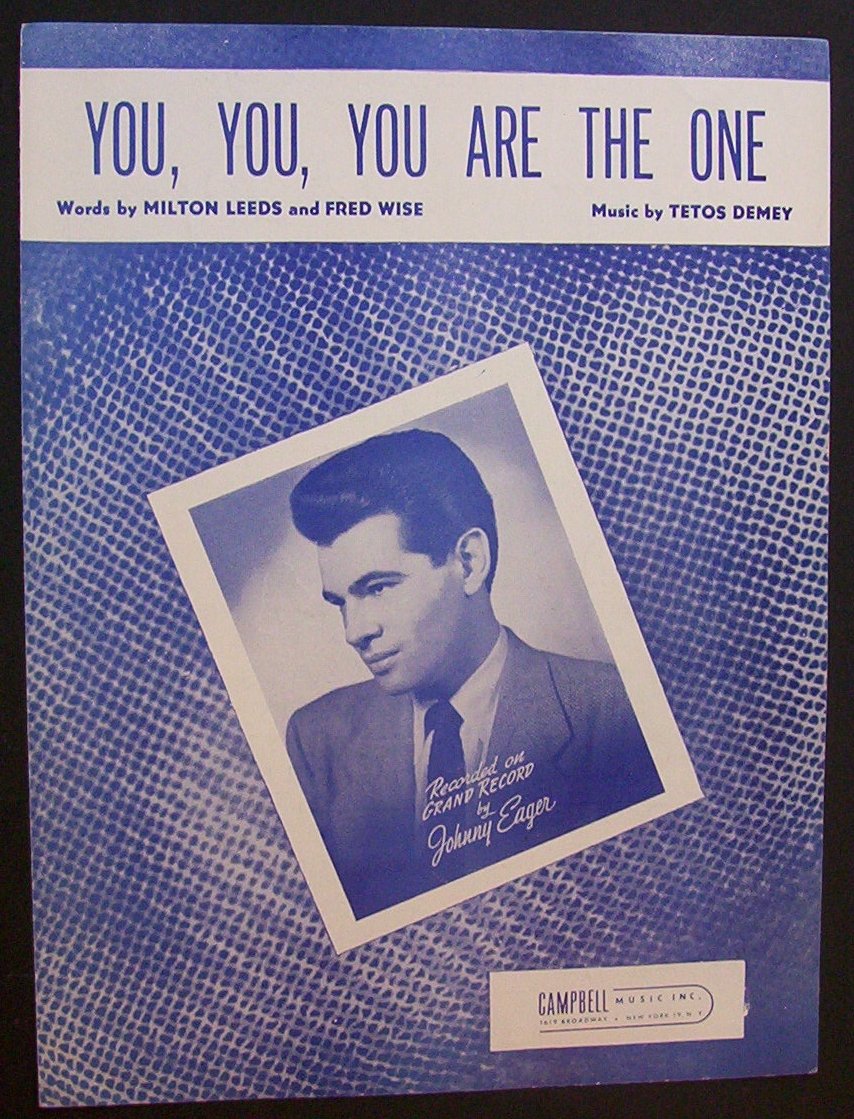 Sheet Music For 1948 You, You, You Are The One